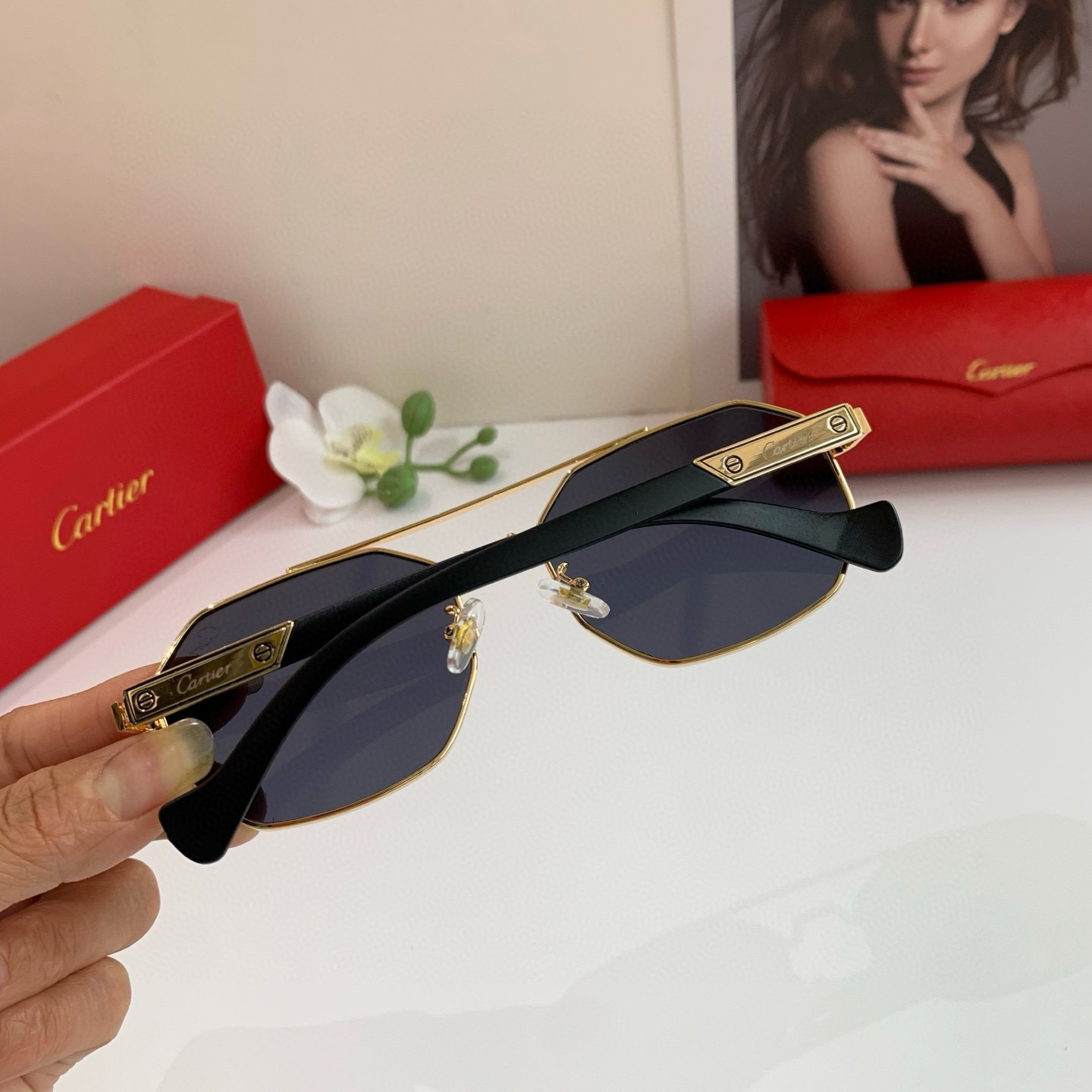 P280 Cartier Cartier Cartier, the new square sunglasses - 图片 5