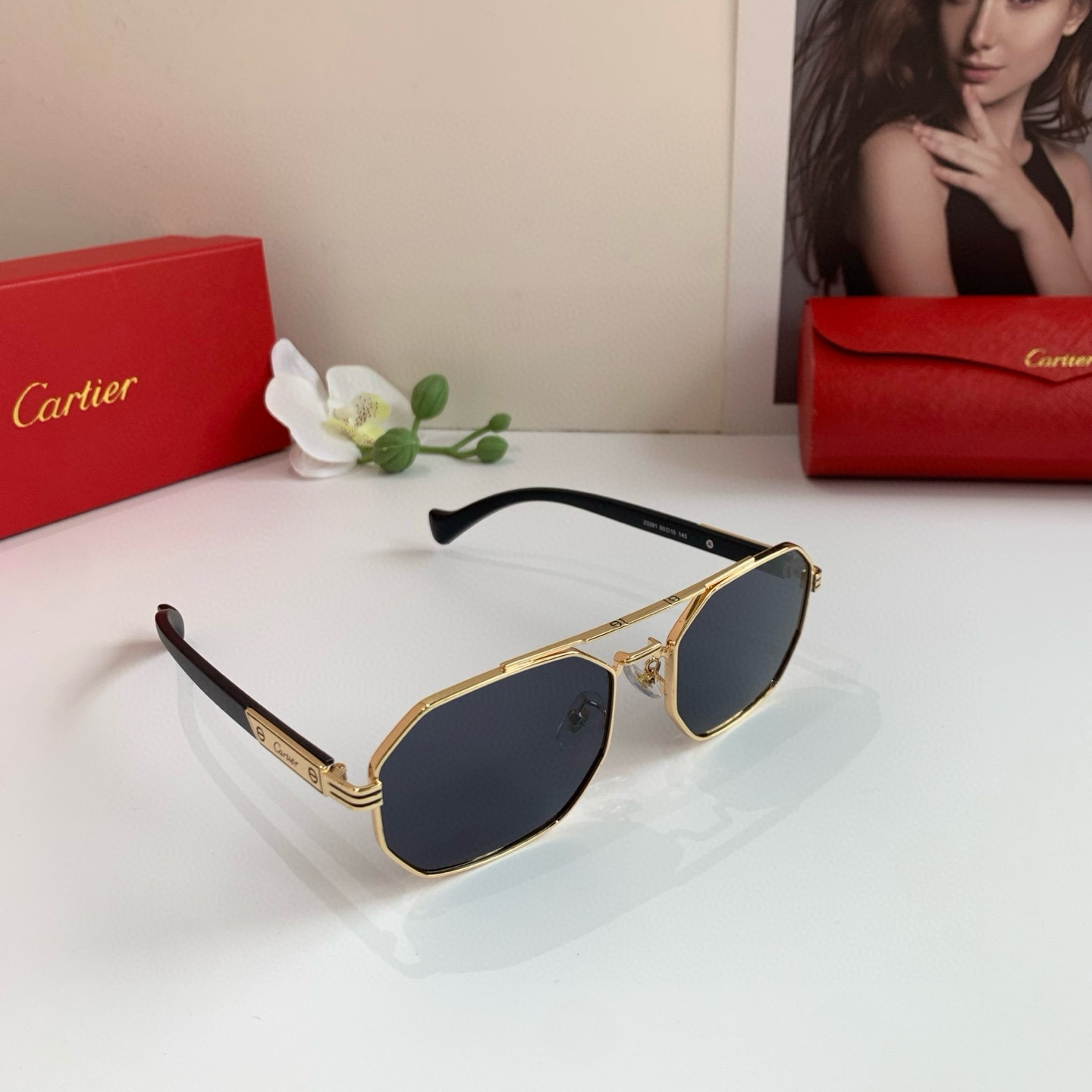 P280 Cartier Cartier Cartier, the new square sunglasses - 图片 1
