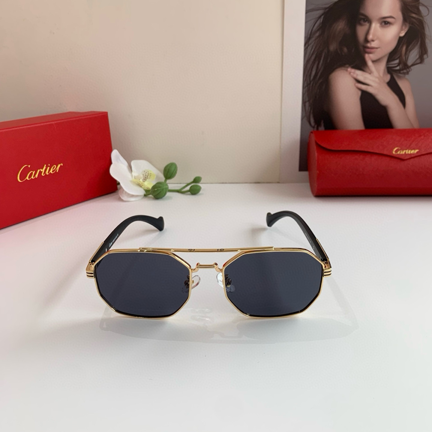 P280 Cartier Cartier Cartier, the new square sunglasses - 图片 4