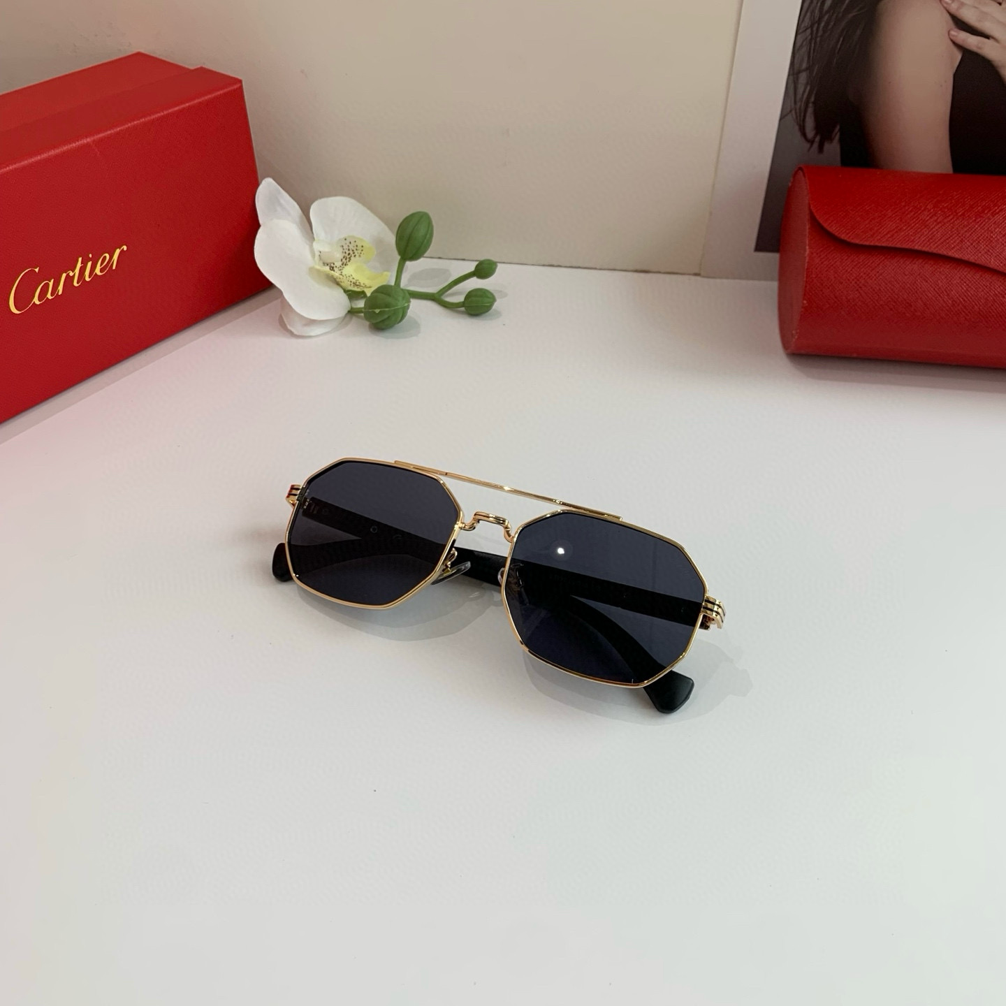 P280 Cartier Cartier Cartier, the new square sunglasses - 图片 7