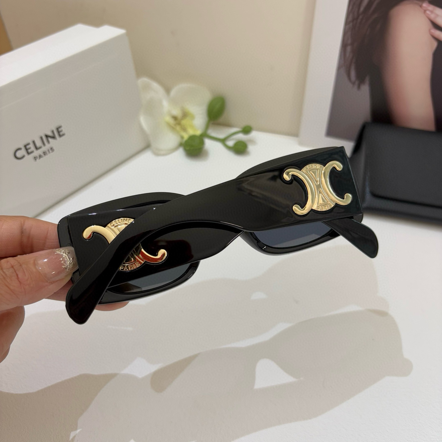 Celine Selin Kilomen Box Sunglasses: Popular Choice for Men and Women Driving. - 图片 5