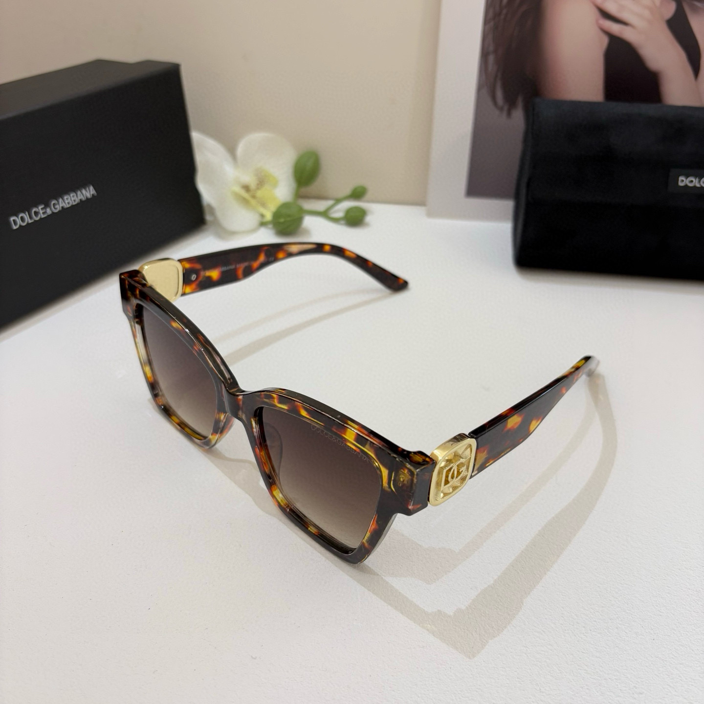 p280 DG Duggarbana, new fashion net red frame sunglasses. Traveler sunglasses - 图片 2