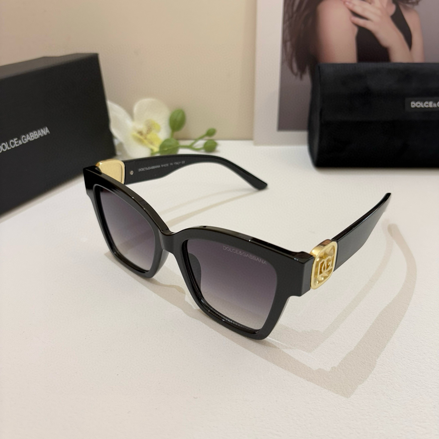 p280 DG Duggarbana, new fashion net red frame sunglasses. Traveler sunglasses - 图片 2