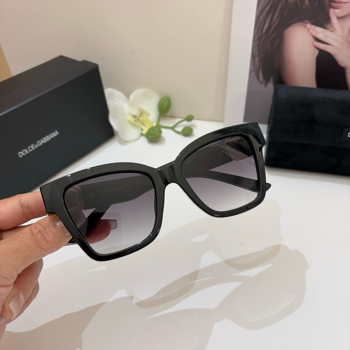 p280 DG Duggarbana, new fashion net red frame sunglasses. Traveler sunglasses - 图片 1
