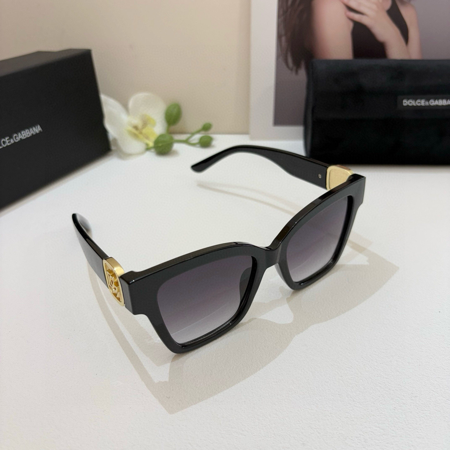p280 DG Duggarbana, new fashion net red frame sunglasses. Traveler sunglasses - 图片 3