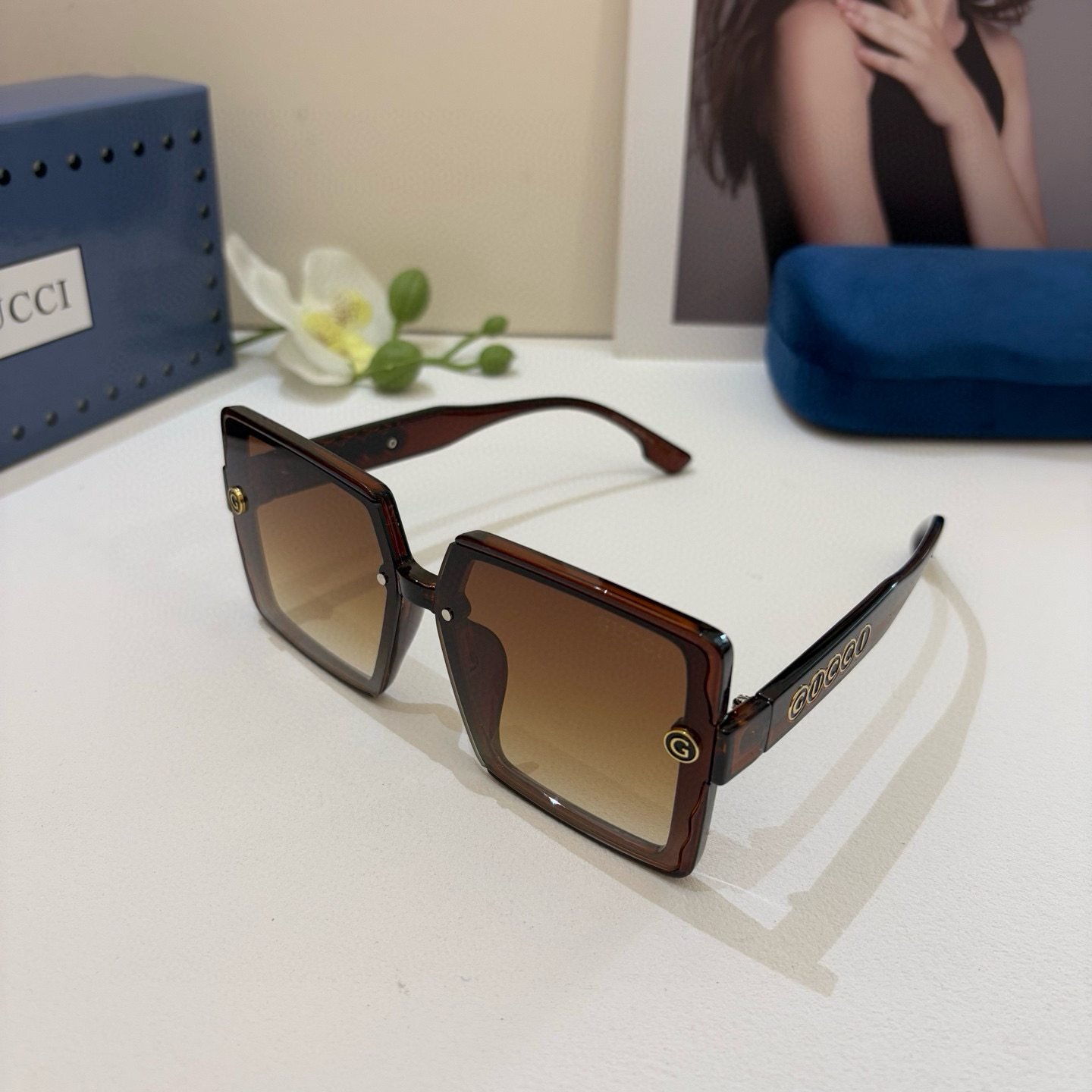 P263 The new Gucci box’s Fashion Sunglasses - 图片 2