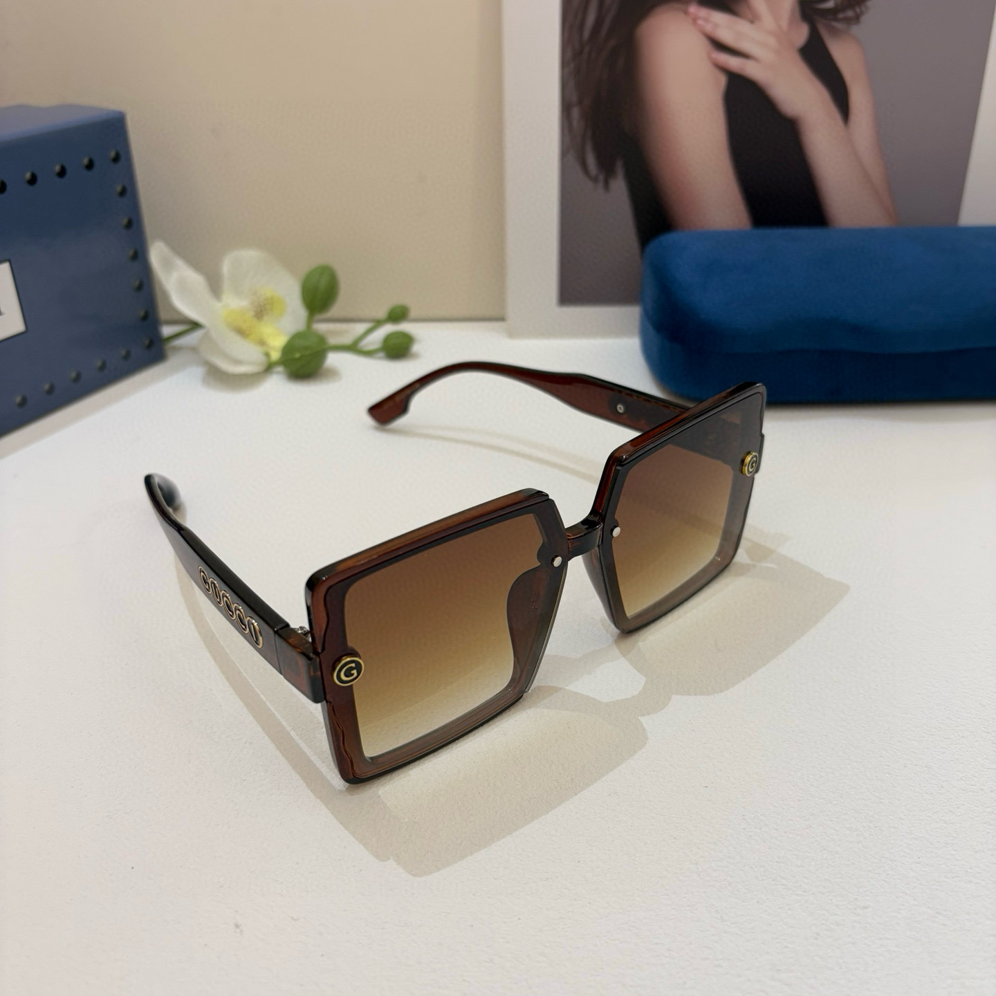 P263 The new Gucci box’s Fashion Sunglasses - 图片 1