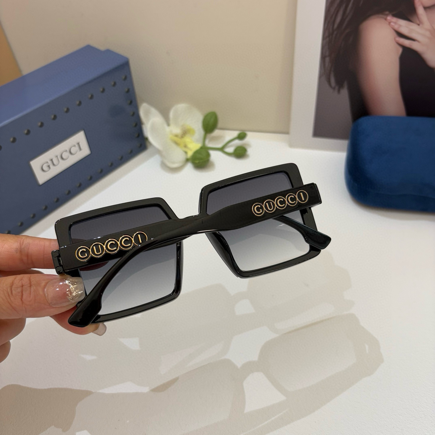 P263 The new Gucci box’s Fashion Sunglasses - 图片 4