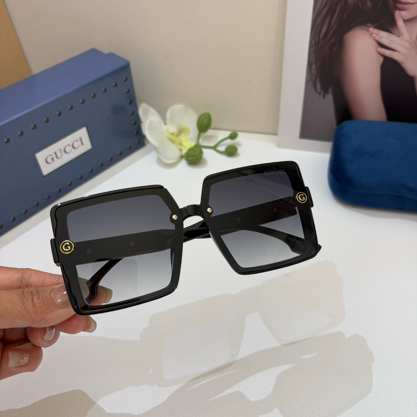 P263 The new Gucci box’s Fashion Sunglasses - 图片 3