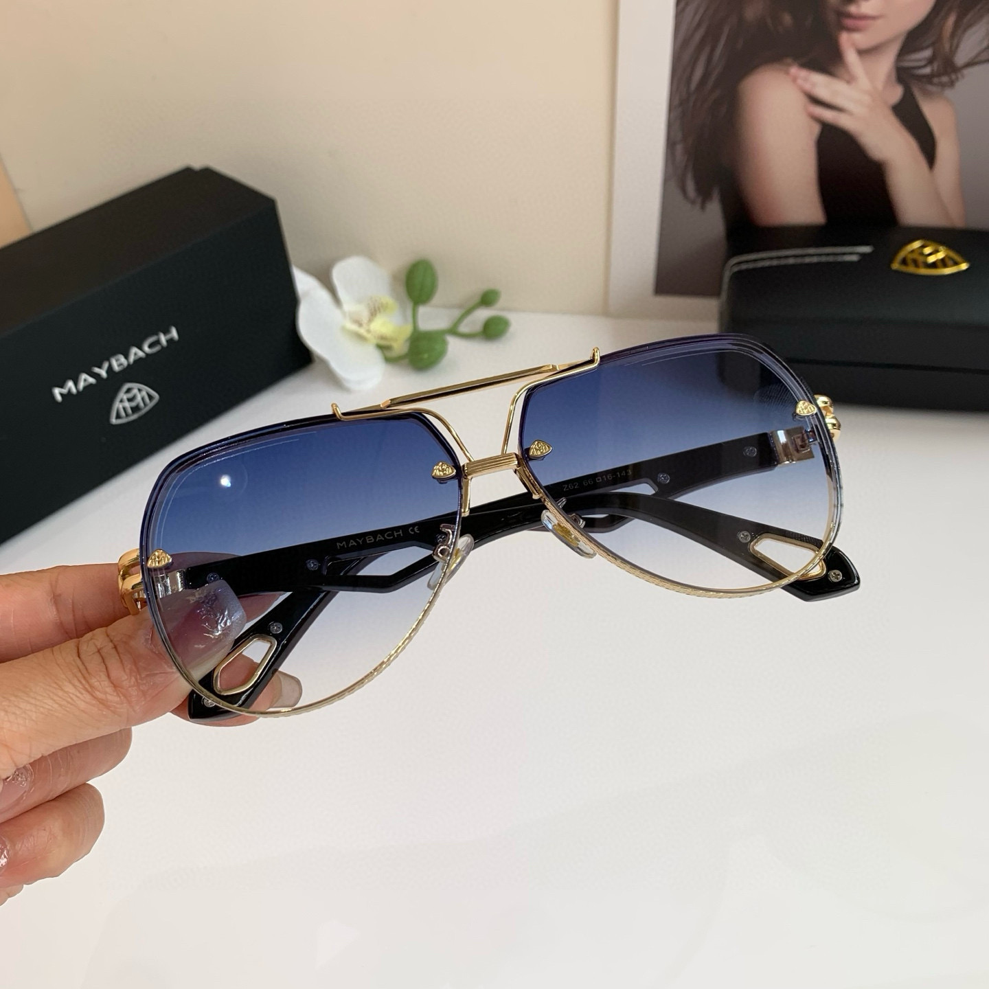 “Maybach McBach: Stylish Outdoor Travel Sunglasses for Metal Man”