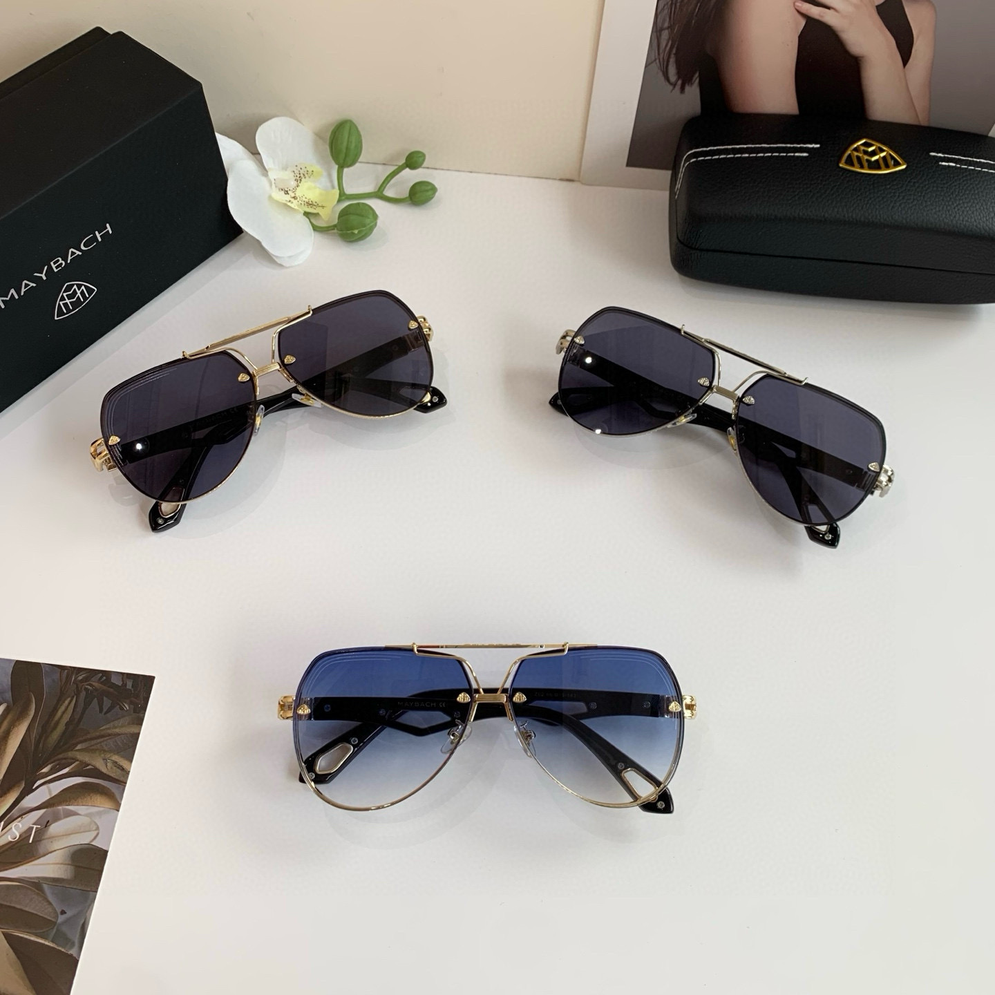 “Maybach McBach: Stylish Outdoor Travel Sunglasses for Fashionable Metal Man” - 图片 7