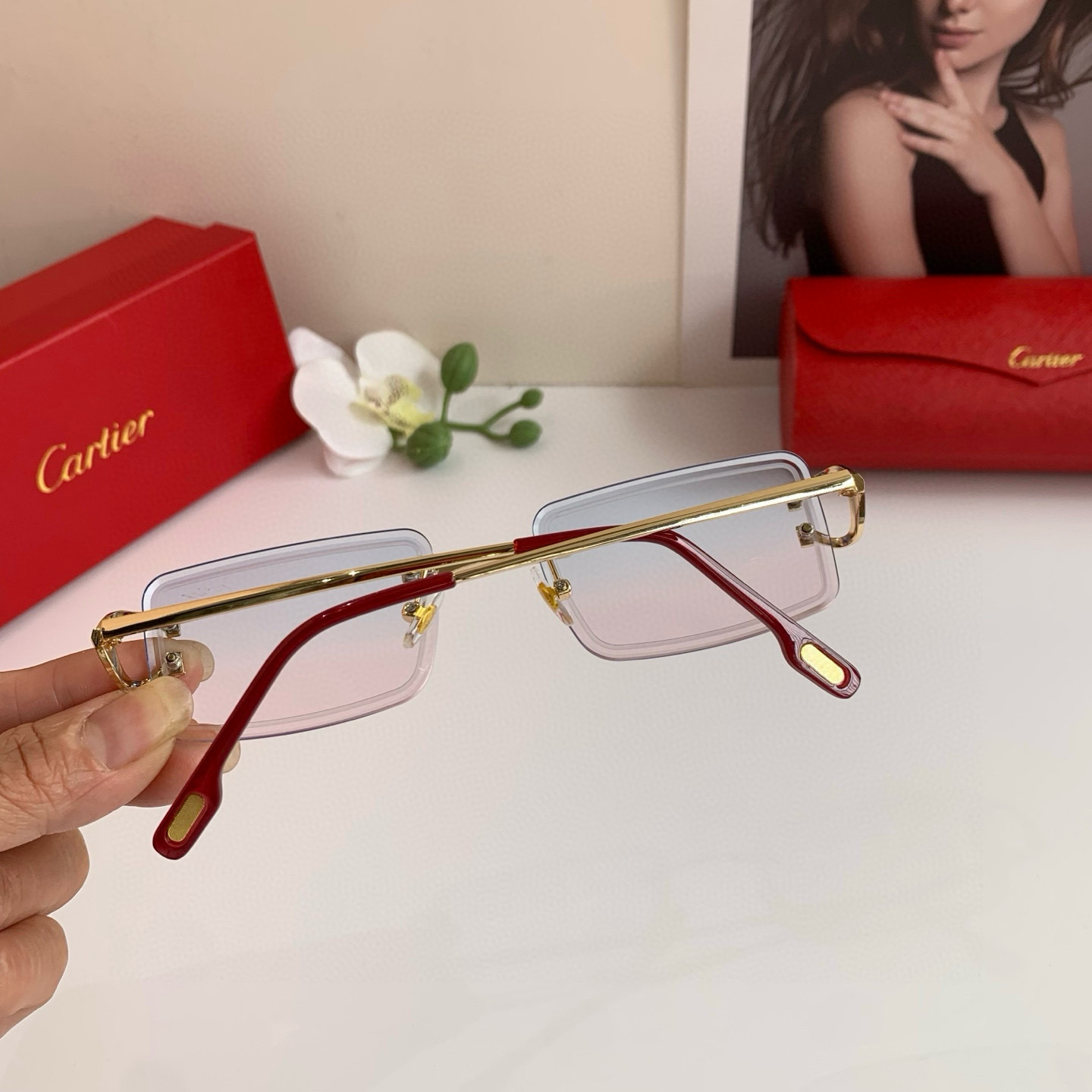 P245 Cartier’s new Cartier high-end glasses. Fashion-tide sunglasses - 图片 5