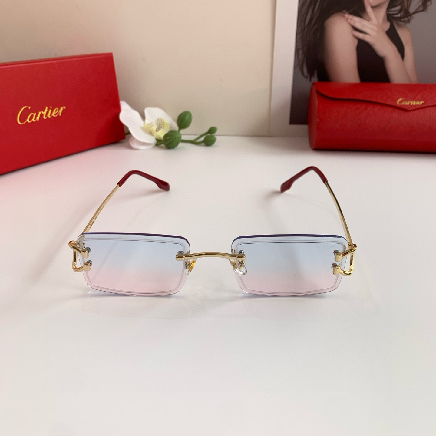 P245 Cartier’s new Cartier high-end glasses. Fashion-tide sunglasses - 图片 4