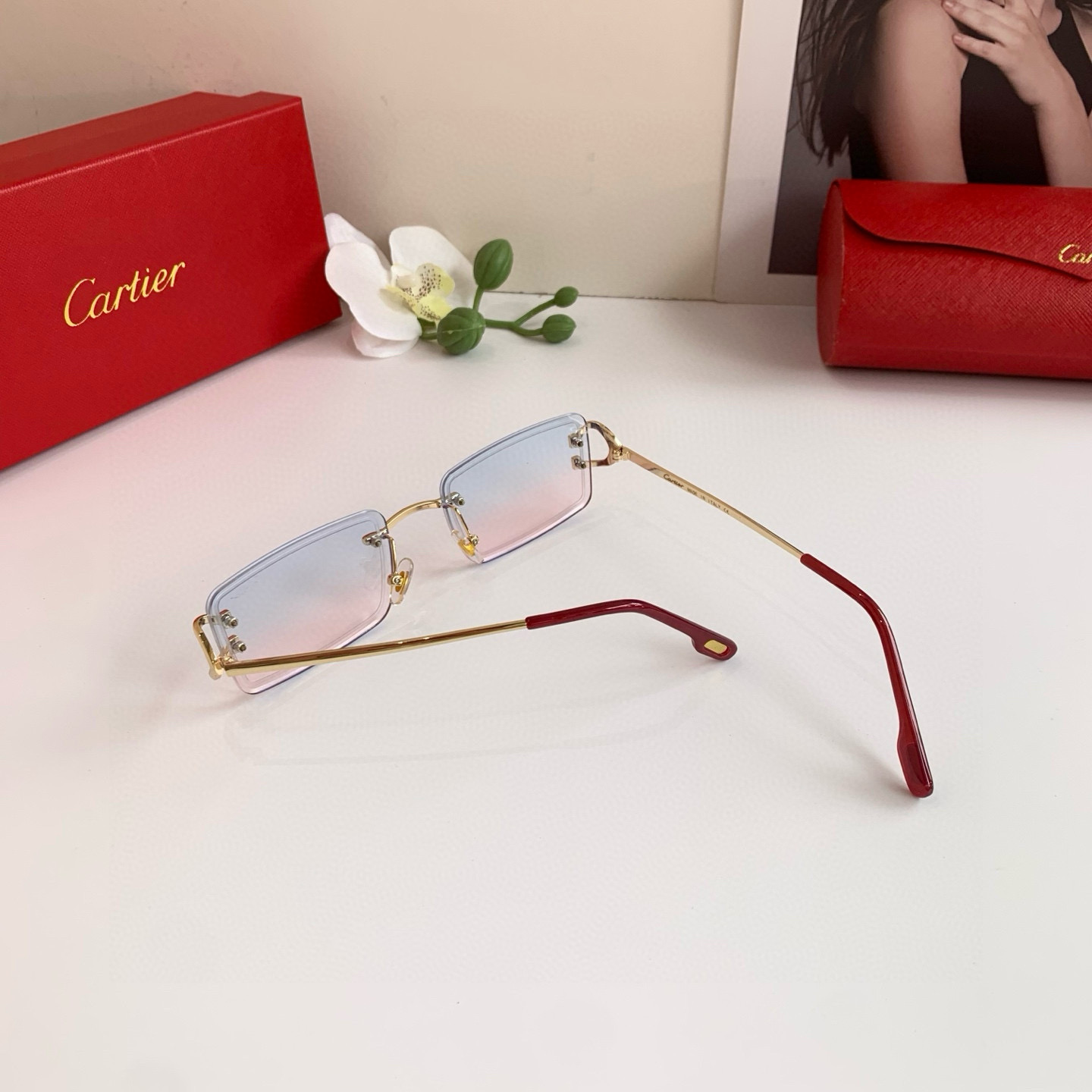P245 Cartier’s new Cartier high-end glasses. Fashion-tide sunglasses - 图片 7