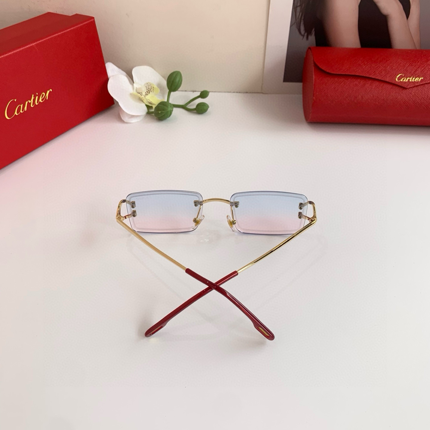 P245 Cartier’s new Cartier high-end glasses. Fashion-tide sunglasses - 图片 8