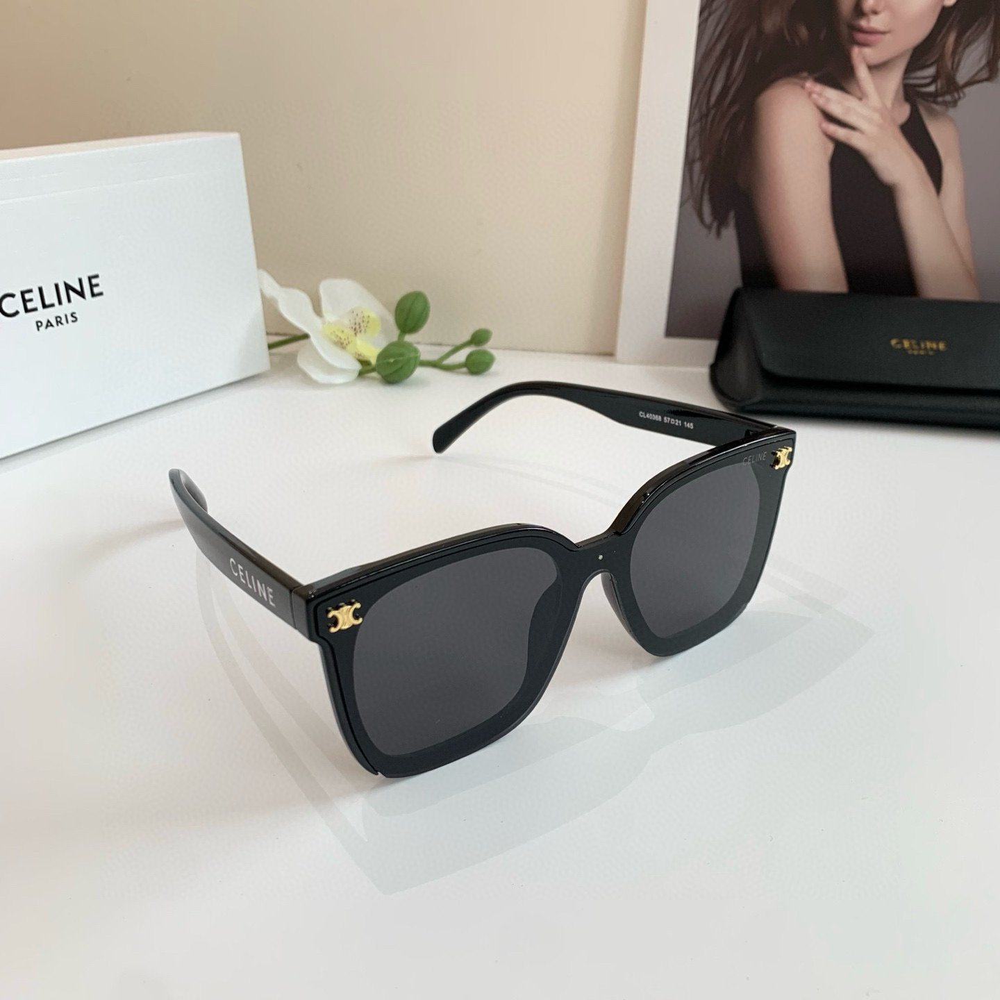 Celine Selin Kilogate Box Outdoor Sunglasses: 100% UV Protection for Men and Women - 图片 2