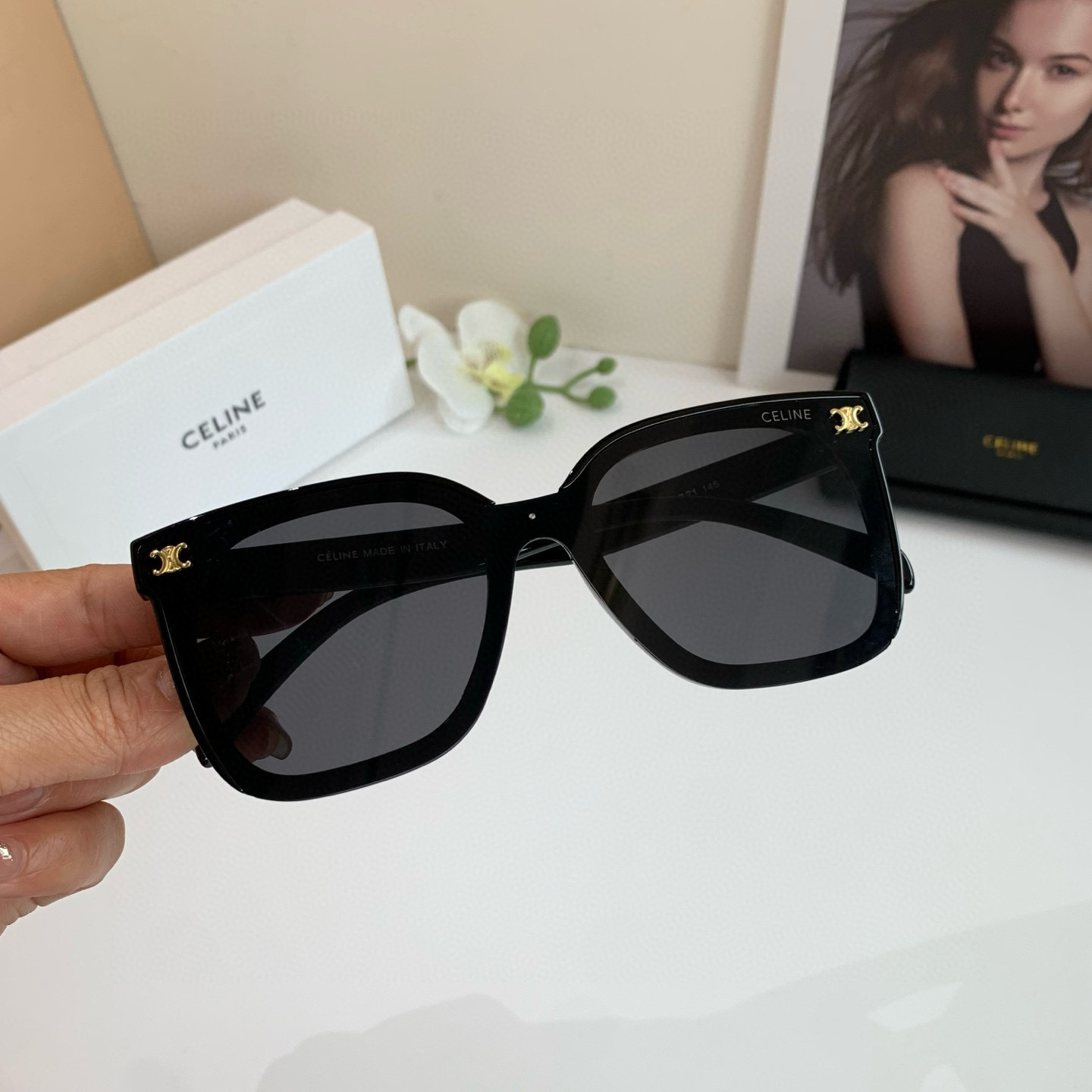 Celine Selin Kilogate Box Outdoor Sunglasses: 100% UV Protection for Men and Women - 图片 1
