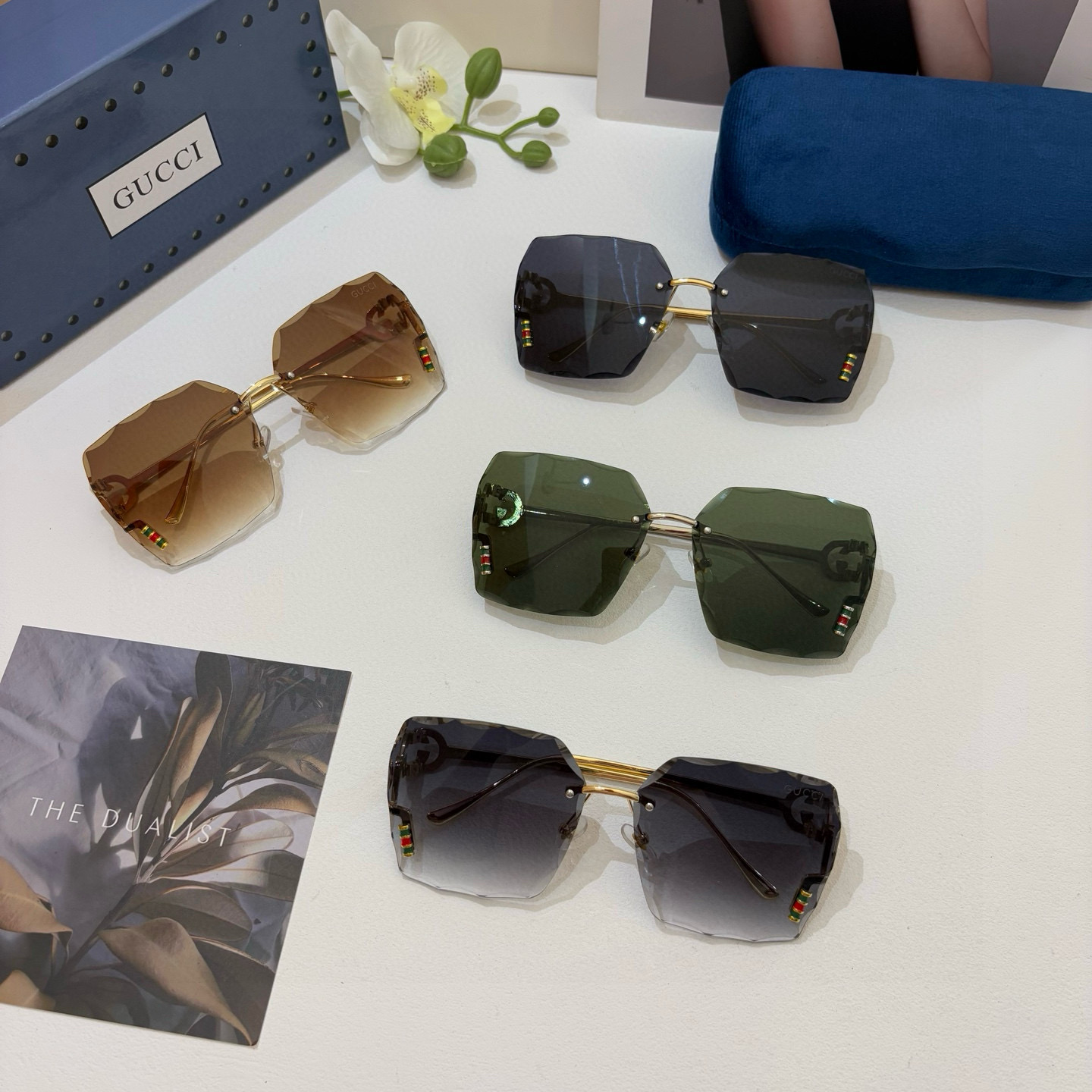 “High-Quality Comfort: Gucchi’s Trendy Red-Tide Sunglasses for Spring 2025” - 图片 9