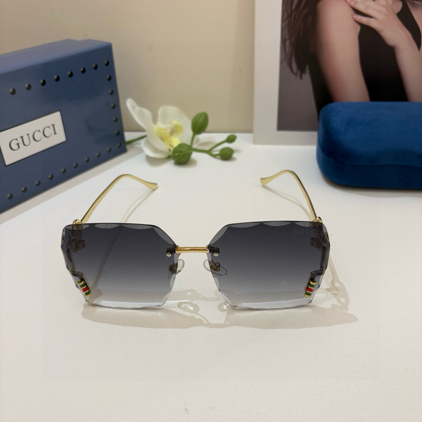 “High-Quality Comfort: Gucchi’s Trendy Red-Tide Sunglasses for Spring 2025” - 图片 5