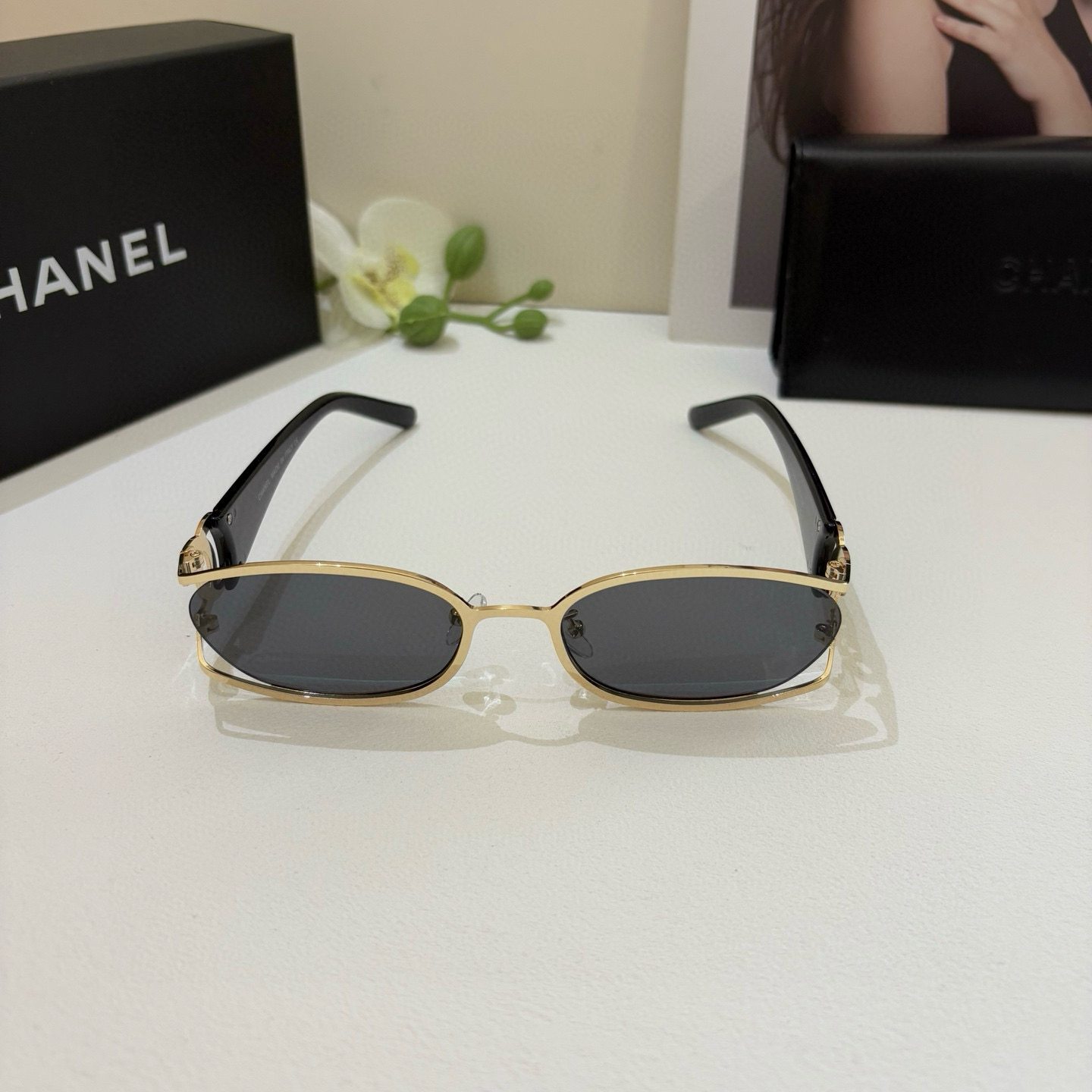 p95
CHANEL香奈儿 新款欧美猫眼防晒太阳镜，新款时尚风遮阳眼镜，潮流街拍ins风墨镜！