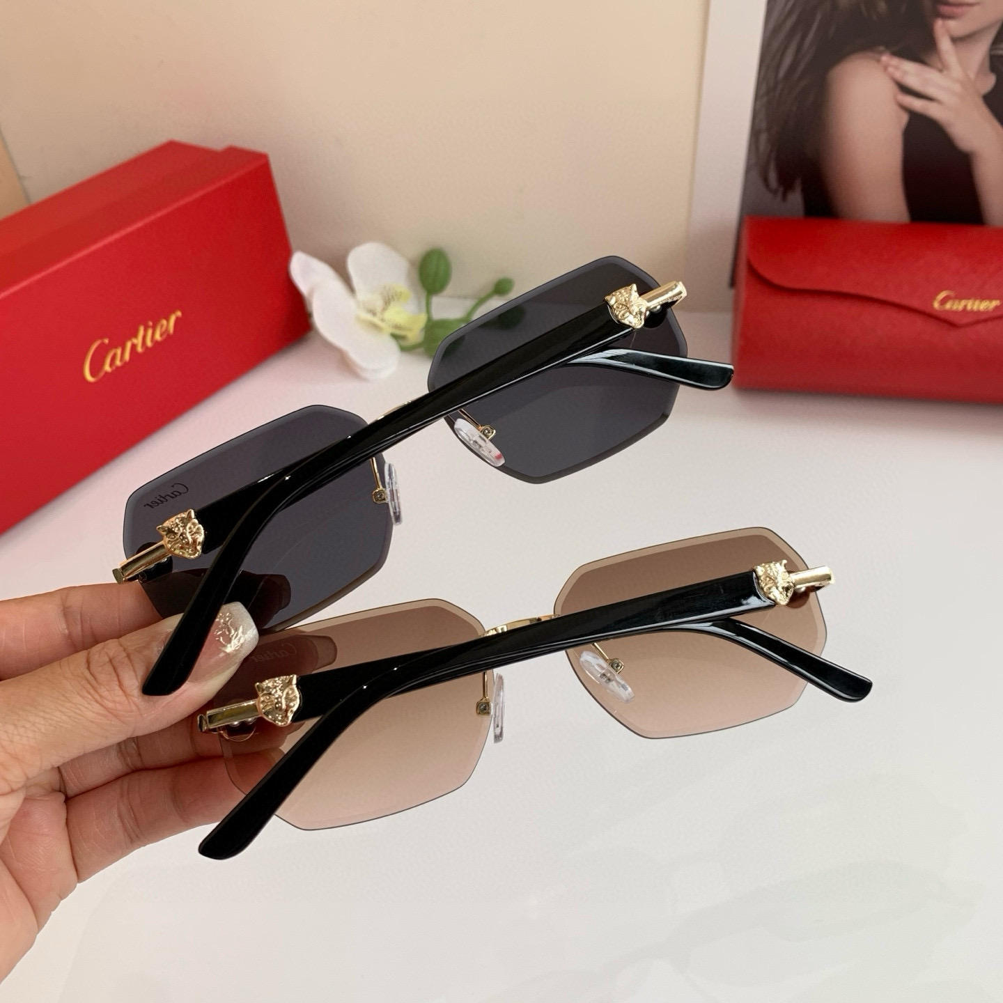 NO:376644,Cartier Cartier New Square Glasses Fashionable and trendy sunglasses Outdoor driving travel sunglasses!  glasses sunglasses sunglasses, glasses, cartier, cartier19860909Cartier卡地亚 新款方形眼镜 时尚帅气潮流墨镜 户外驾驶旅游太阳镜！眼镜墨镜太阳镜,眼镜,cartier,cartier,glasses