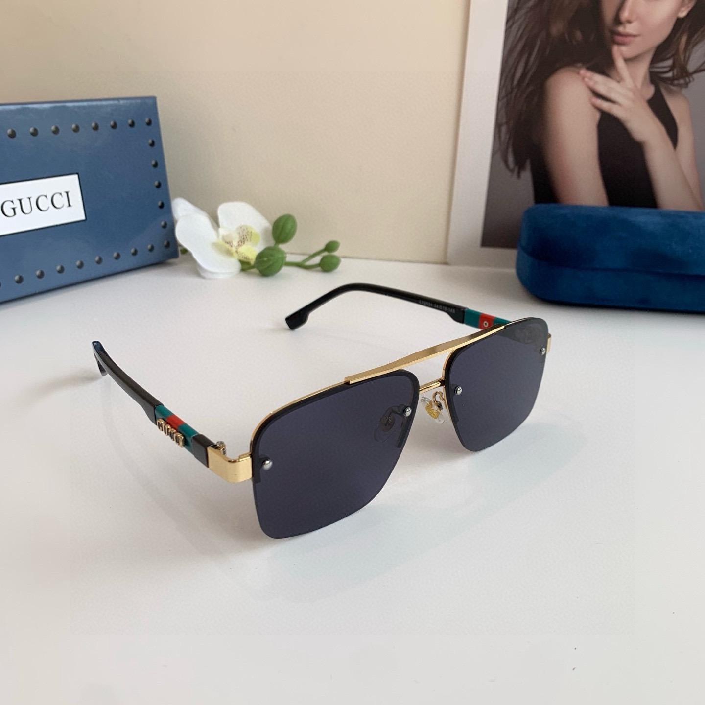 NO:925754,Gucci Gucci's new square-frame metal-frame sunglasses, men's and women's outdoor sunglasses, versatile travel and driving sunglasses!  glasses, sunglasses, sunglasses, glasses, gucci19860909Gucci古奇 新款方框金属框太阳镜 男女户外遮阳眼镜 百搭出游驾驶墨镜！眼镜墨镜太阳镜,眼镜,gucci,glasses