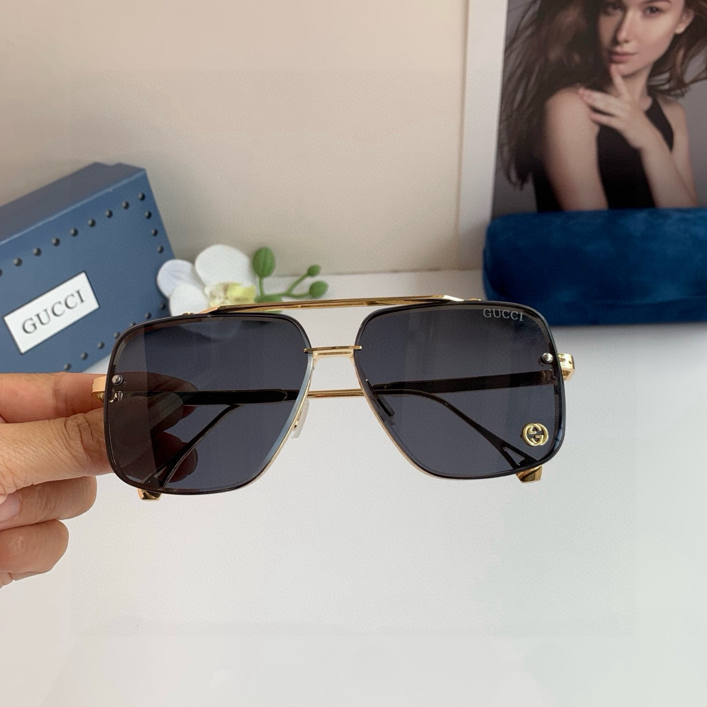 NO:825066,Gucci Gucci 2025 high version new metal double bridge sunglasses, square frame glasses for men and women, sun protection and anti-UV sunglasses!  glasses, sunglasses, sunglasses, glasses, gucci19860909Gucci古奇 2025高版本新款金属双梁太阳镜 男女方框眼镜 遮阳防紫外线墨镜！眼镜墨镜太阳镜,眼镜,gucci,glasses