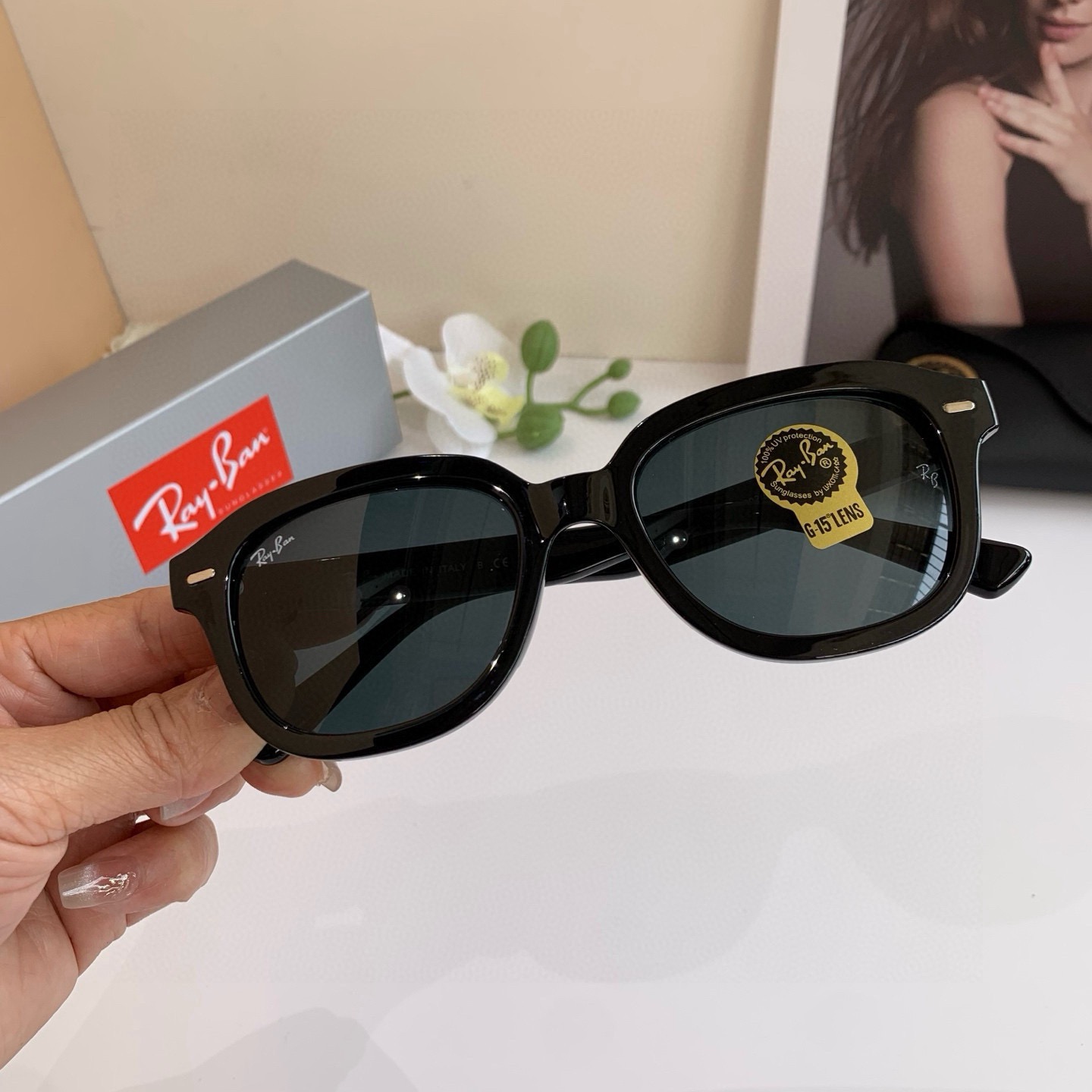 NO:953183,RayBan Classic New Square Frame Sports and Leisure Sunglasses Unisex Polarized Anti-UV Travel Street Sunglasses!  glasses, sunglasses, glasses19860909RayBan雷朋 经典新款方框运动休闲太阳镜 男女通用偏光防紫外线旅游街拍墨眼镜！眼镜墨镜太阳镜,眼镜,glasses