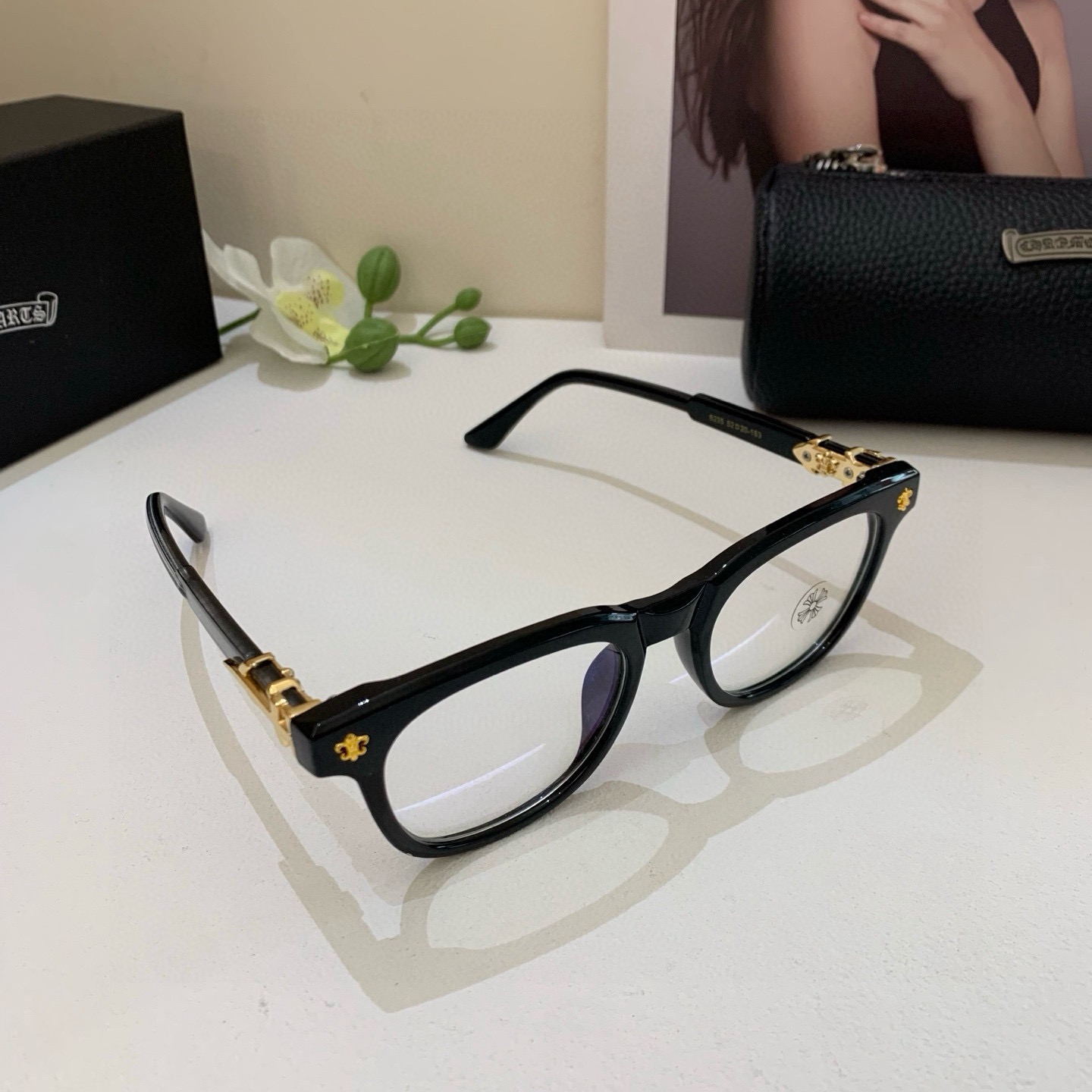 NO:866681,Kroxin 2025 new European and American square frame optical glasses, fashionable and versatile sunglasses for men and women, light luxury, simple, Internet celebrity hot glasses!  Glasses, sunglasses, sunglasses, glasses, chrome hearts19860909克罗心 2025新款欧美方框光学镜 男女时尚百搭墨镜轻奢简约网红爆款眼镜！眼镜墨镜太阳镜,眼镜,chrome hearts,glasses