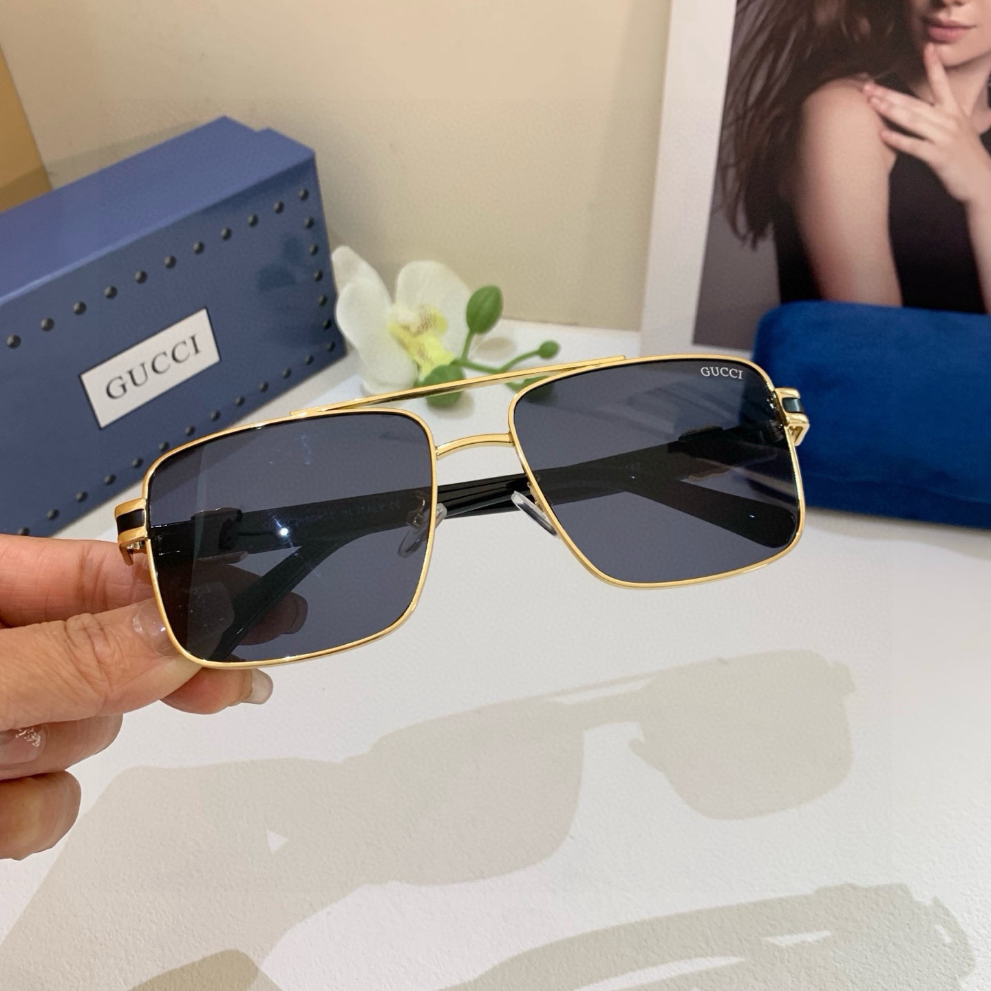 NO:866514,Gucci Gucci 2025 high version new metal double bridge sunglasses, square frame glasses for men and women, sun protection and anti-UV sunglasses!  glasses, sunglasses, sunglasses, glasses, gucci19860909Gucci古奇 2025高版本新款金属双梁太阳镜 男女方框眼镜 遮阳防紫外线墨镜！眼镜墨镜太阳镜,眼镜,gucci,glasses