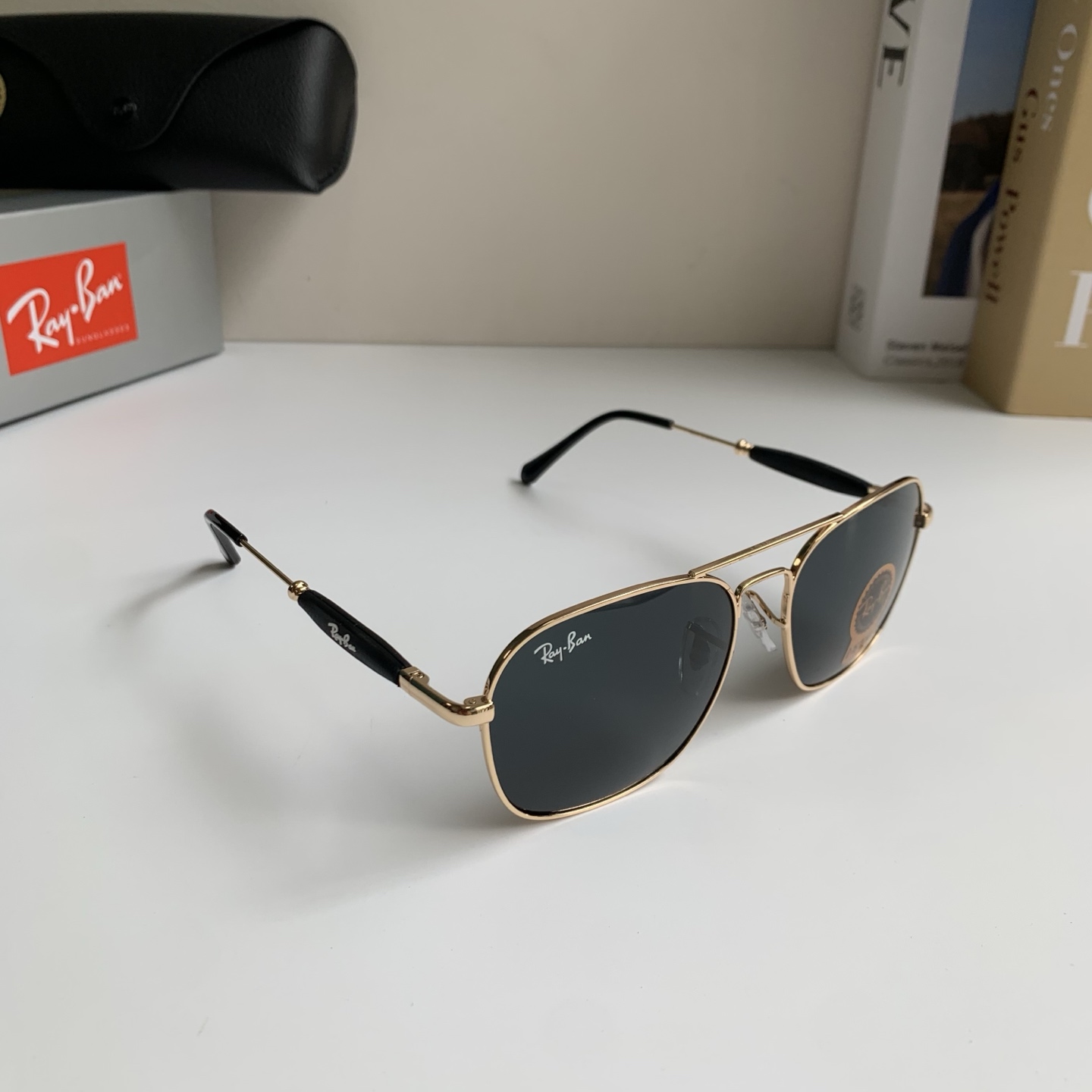 NO:866669,RayBan's new double nose bridge casual sunglasses, tempered glass lenses, unisex polarized anti-UV travel street sunglasses!  glasses, sunglasses, glasses19860909RayBan雷朋新款双鼻梁休闲太阳镜 钢化玻璃镜片 男女通用偏光防紫外线旅游街拍墨眼镜！眼镜墨镜太阳镜,眼镜,glasses