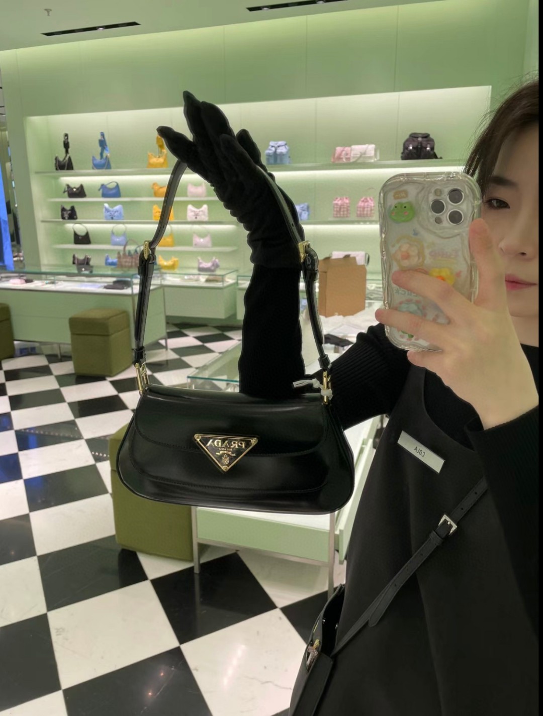 Prada At the counter