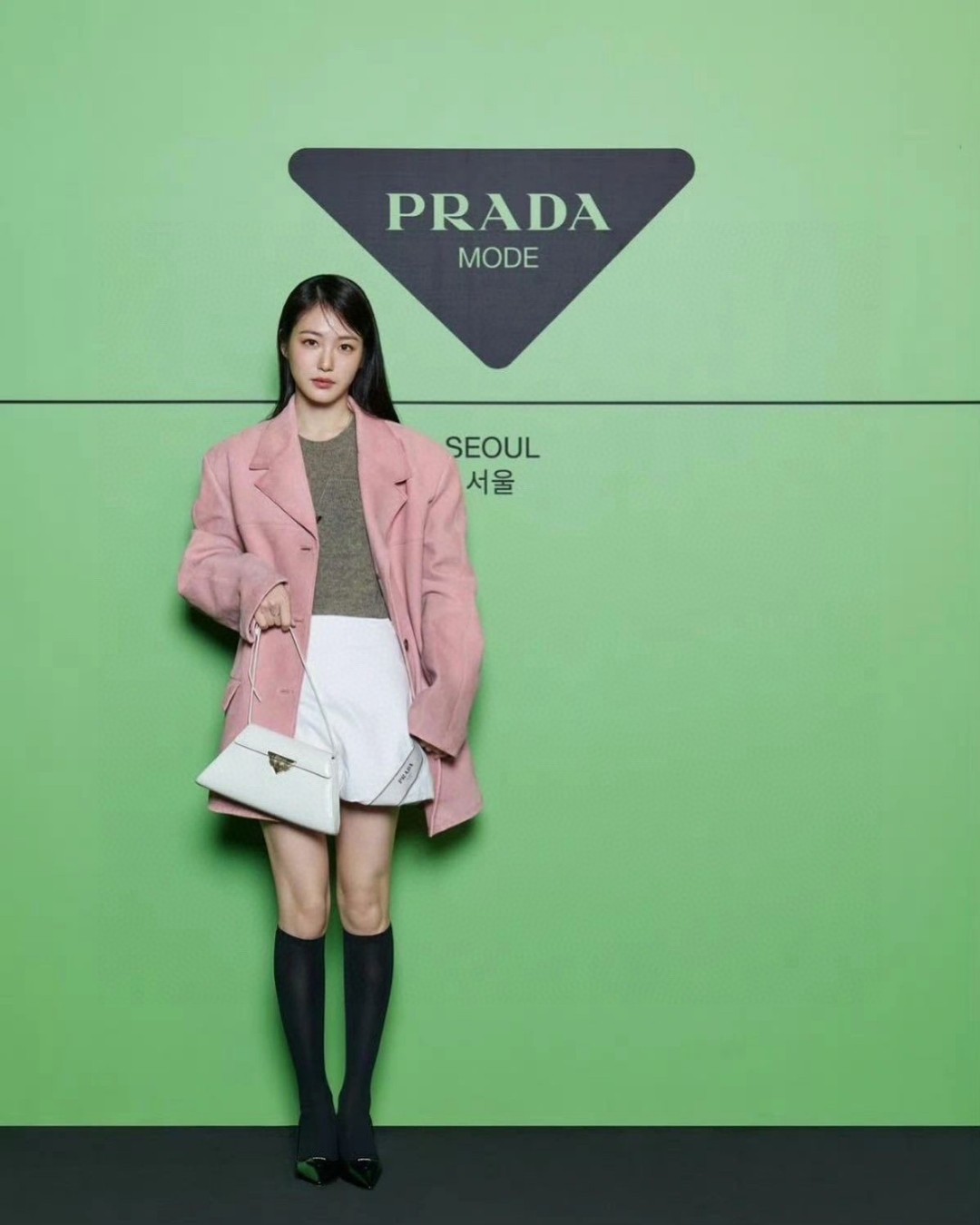 Prada Original factory catwalk style triangle style