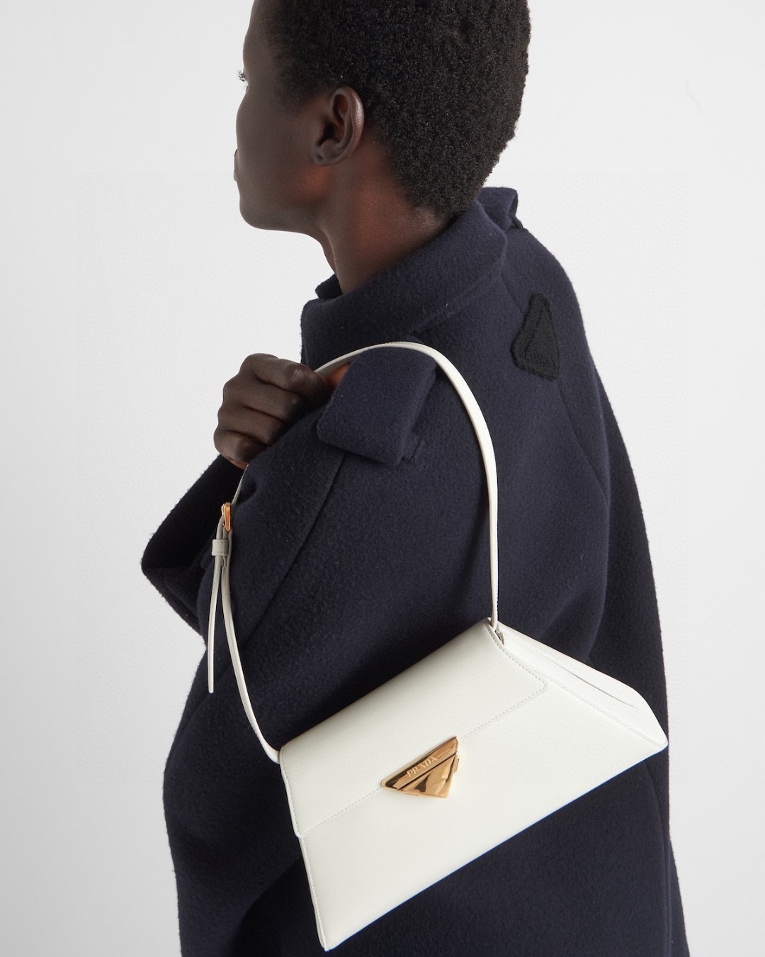 Prada Trumpet! Original factory catwalk style triangle style