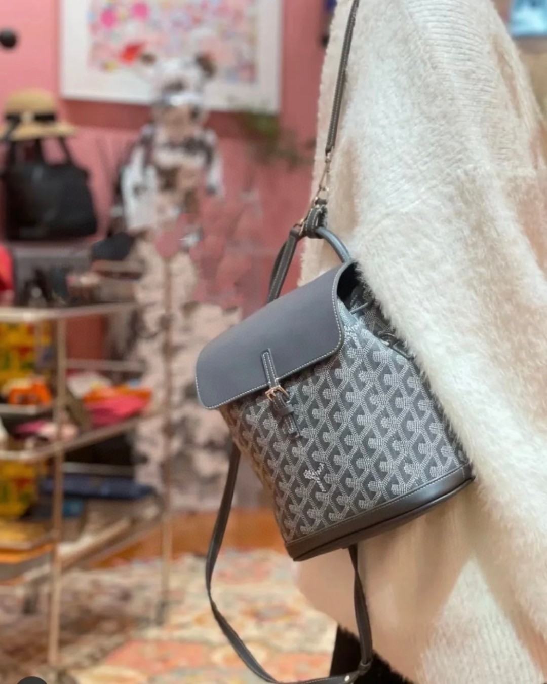 Dog tooth goyard minimalist high-end gray