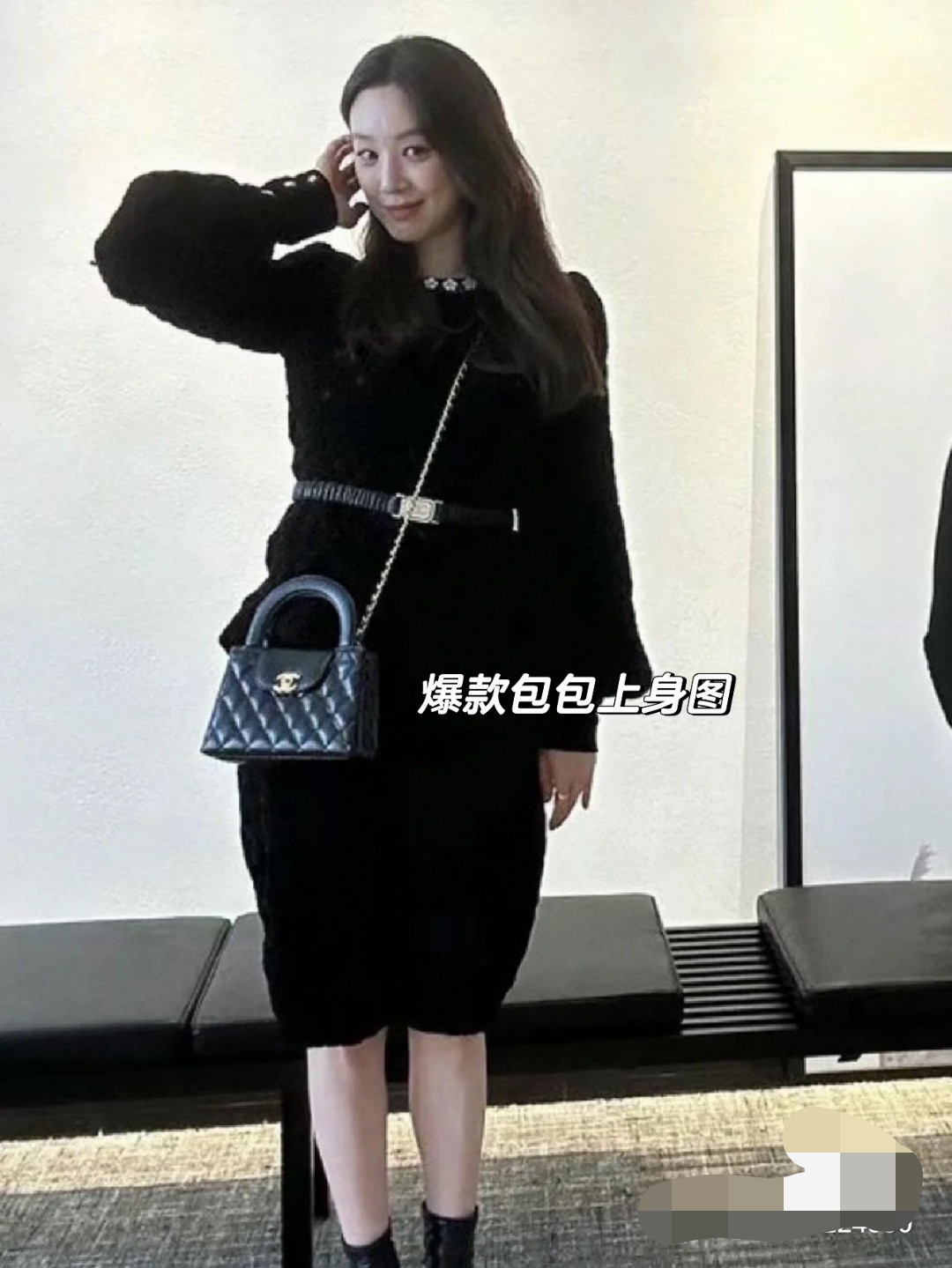 Chanel The new year continues to be launched in seconds, focusing on the 23k new kelly bag, black large size in stock, pre-order as soon as possi