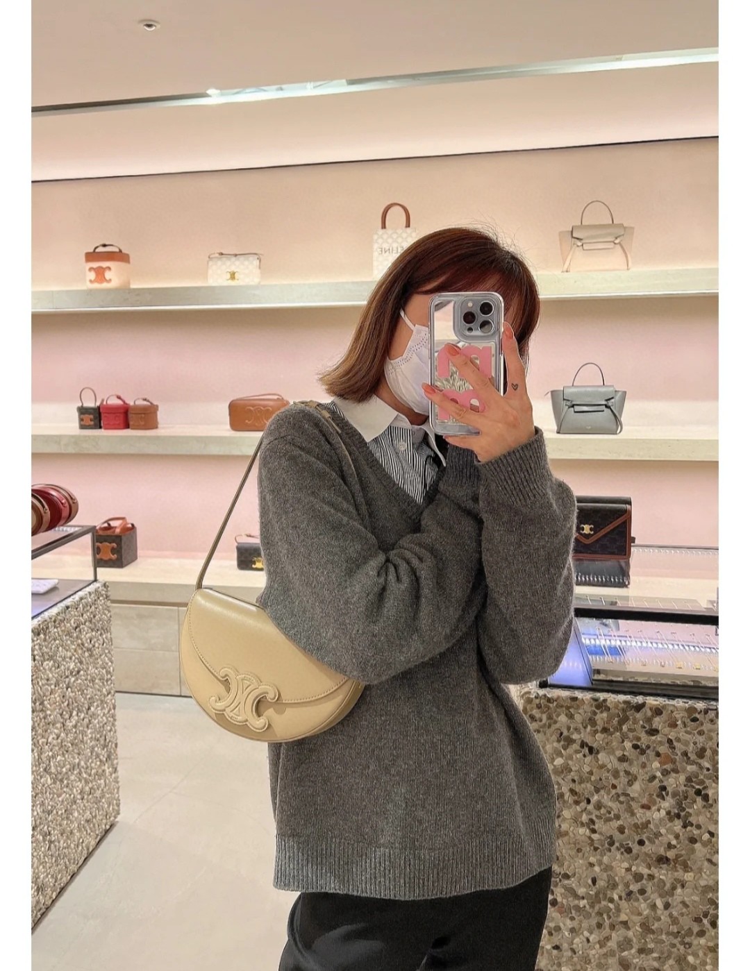 Celine's original 22s new products are online|CELINE BESACE TRIOMPHE smooth cowhide handbags