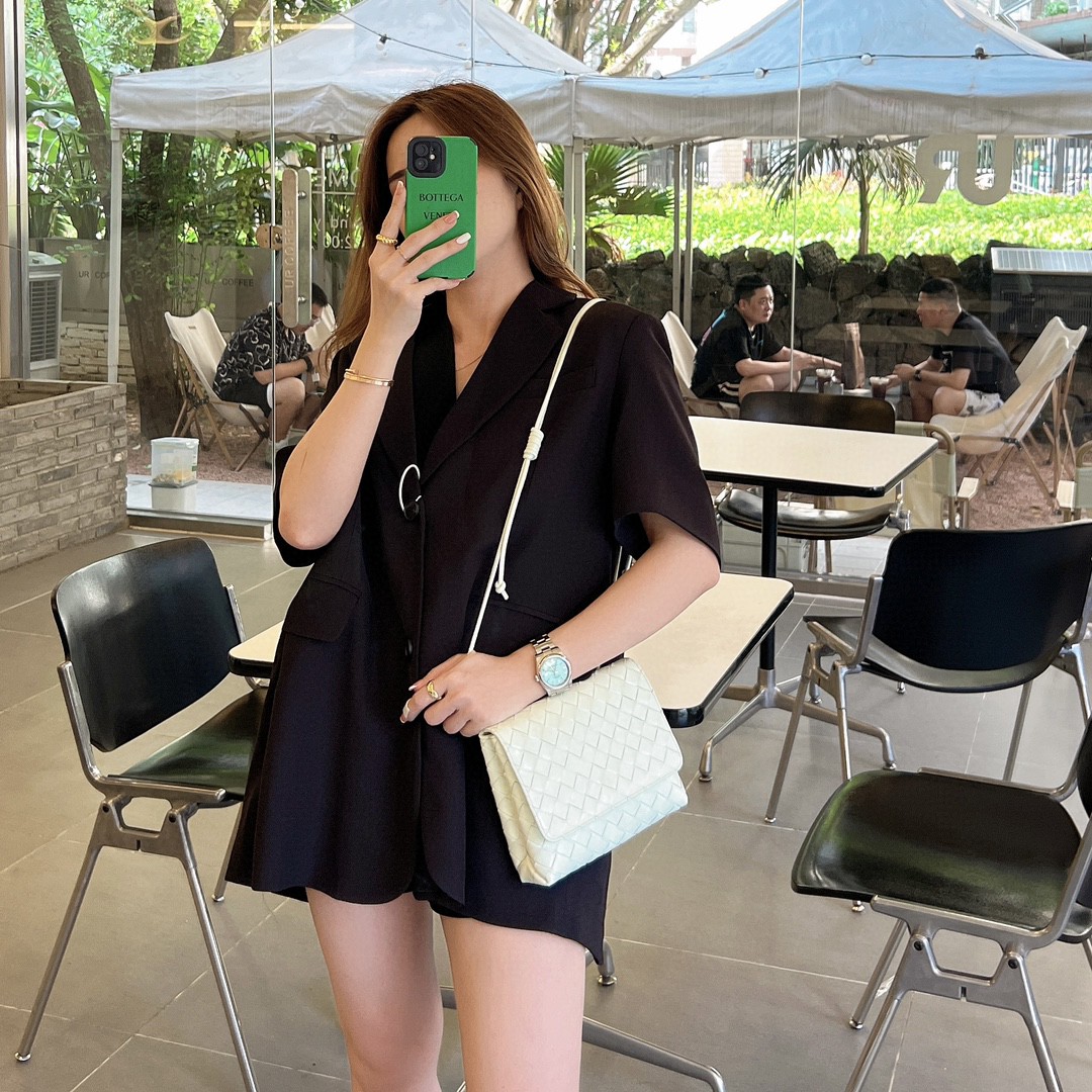 Bottega Veneta Bv new mini crossbody bag glacier blue