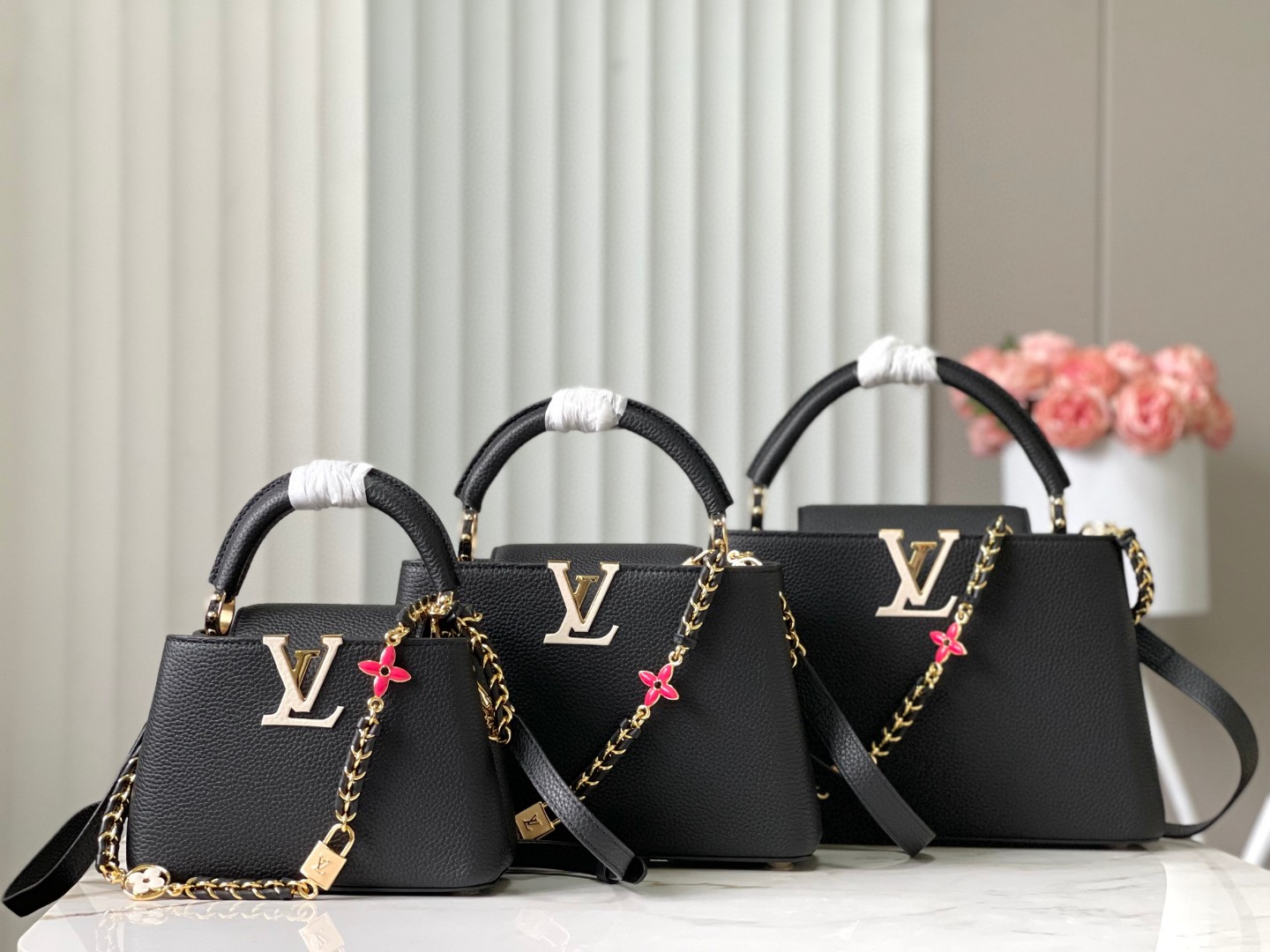 Louis Vuitton LV Capucines series chain terms official M23951 M48865 on sale