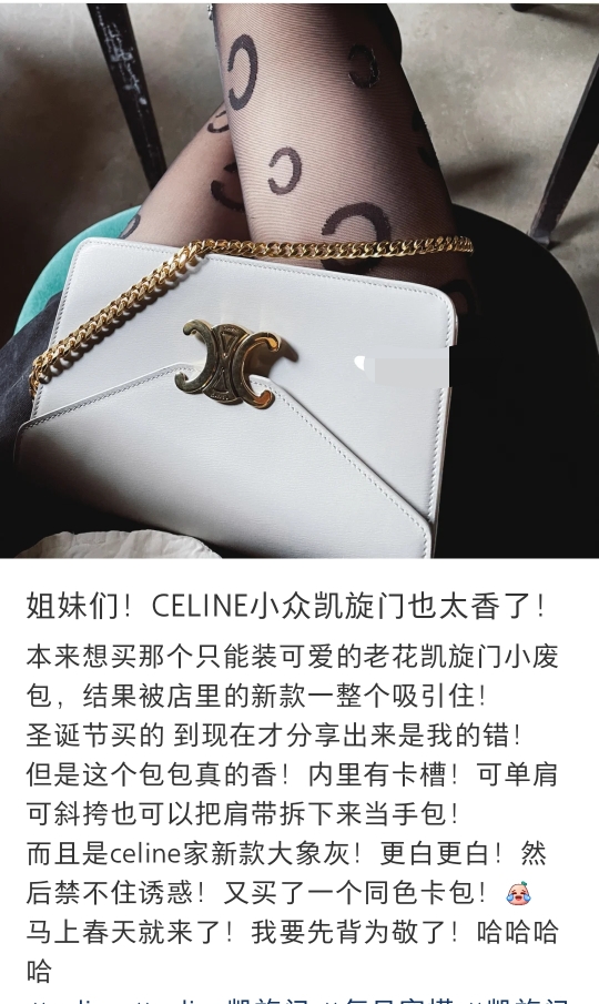 CELINE CUIR TRIOMPHE cowhide WOC