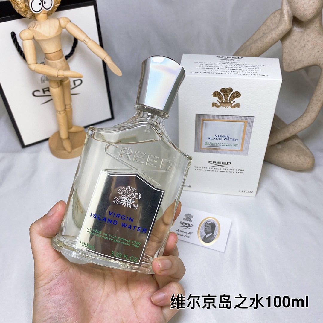 ✨60包
Creed 克雷德维尔京岛之水Virgin Island Water 100ml
前调：青柠 椰子 橘子
中调：生姜 茉莉 木槿 依兰
后调：麝香 糖 朗姆酒