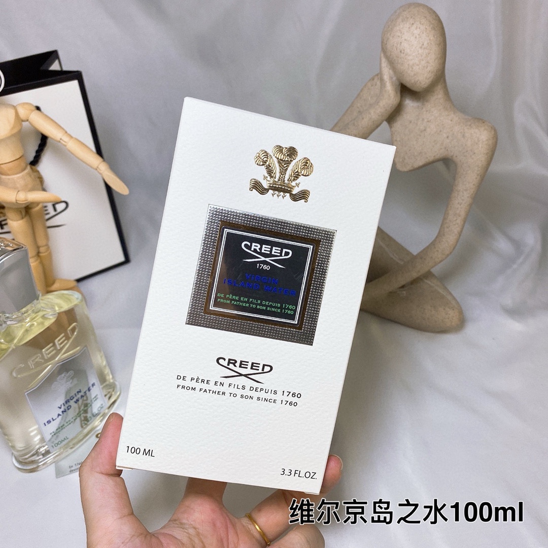 ✨60包
Creed 克雷德维尔京岛之水Virgin Island Water 100ml
前调：青柠 椰子 橘子
中调：生姜 茉莉 木槿 依兰
后调：麝香 糖 朗姆酒