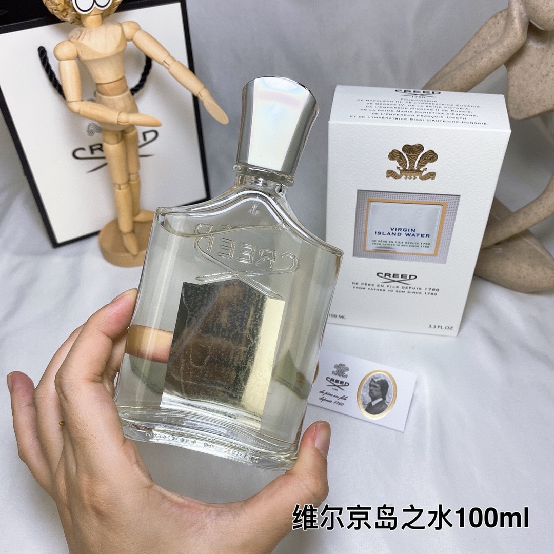 ✨60包
Creed 克雷德维尔京岛之水Virgin Island Water 100ml
前调：青柠 椰子 橘子
中调：生姜 茉莉 木槿 依兰
后调：麝香 糖 朗姆酒