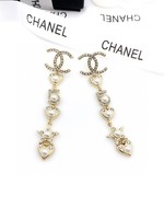 Chanel Bijoux Boucle D’Oreille Jaune Argent 925