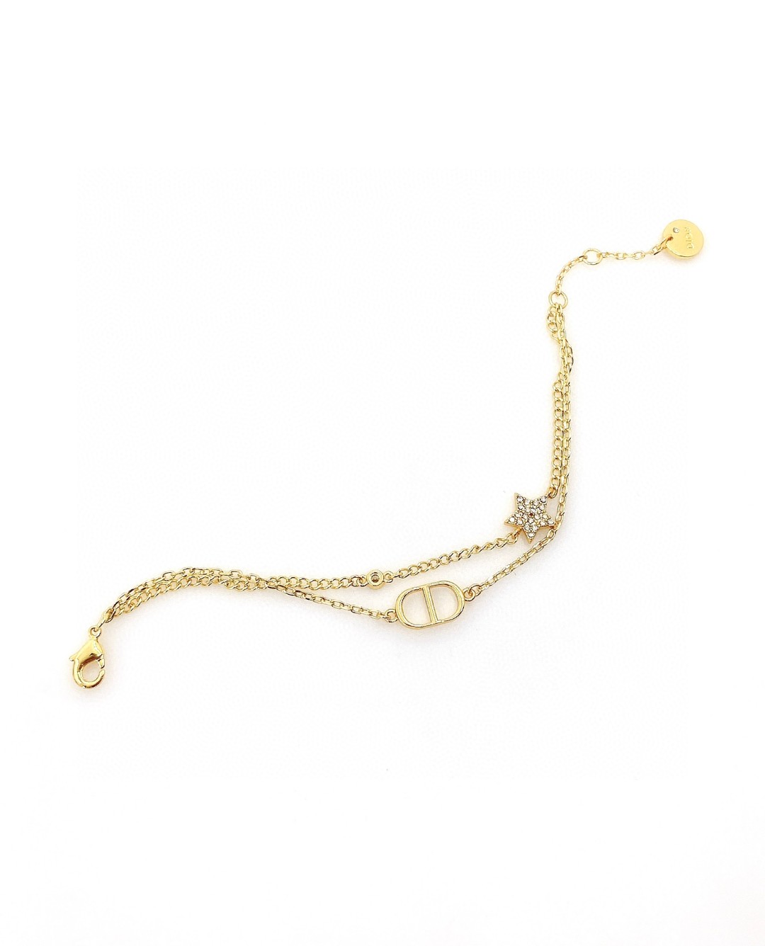 Dior Jewelry Bracelet Gold White Fashion