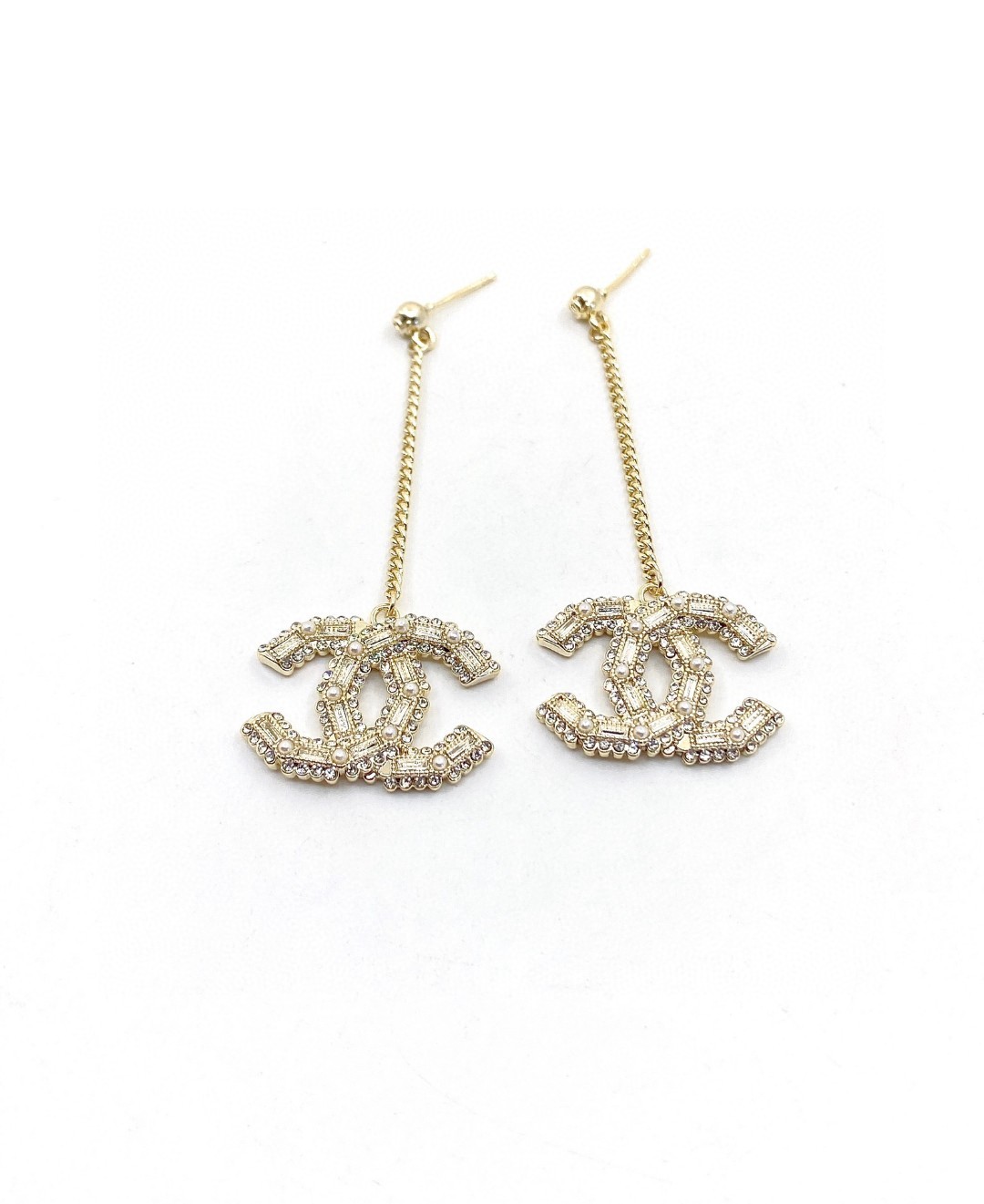 Chanel AAAA
 Jewelry Earring Yellow 925 Silver Brass Fashion