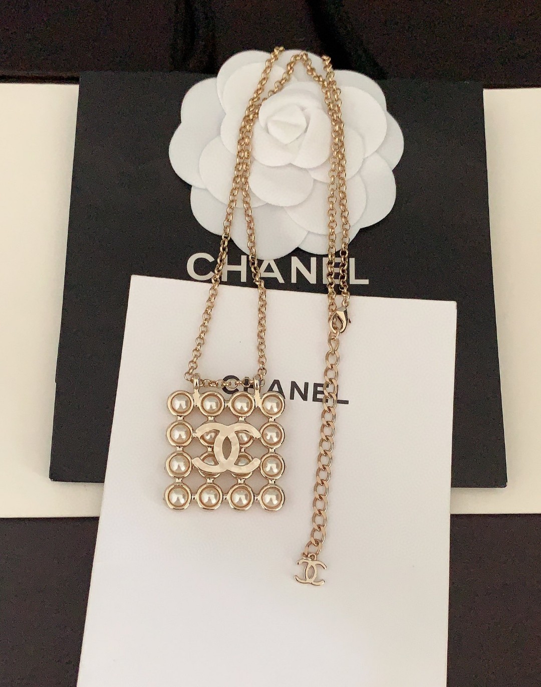 ch*nel 最新款🆕🆕大珍珠项链】一致ZP黄铜材质 4