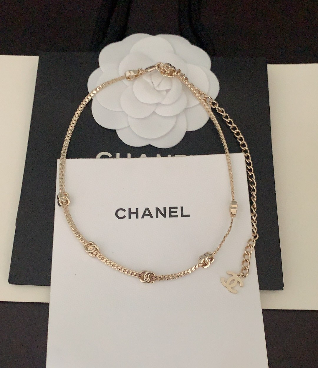 ch*nel 最新款🆕🆕银,金色cc项链】一致ZP黄铜材质 5