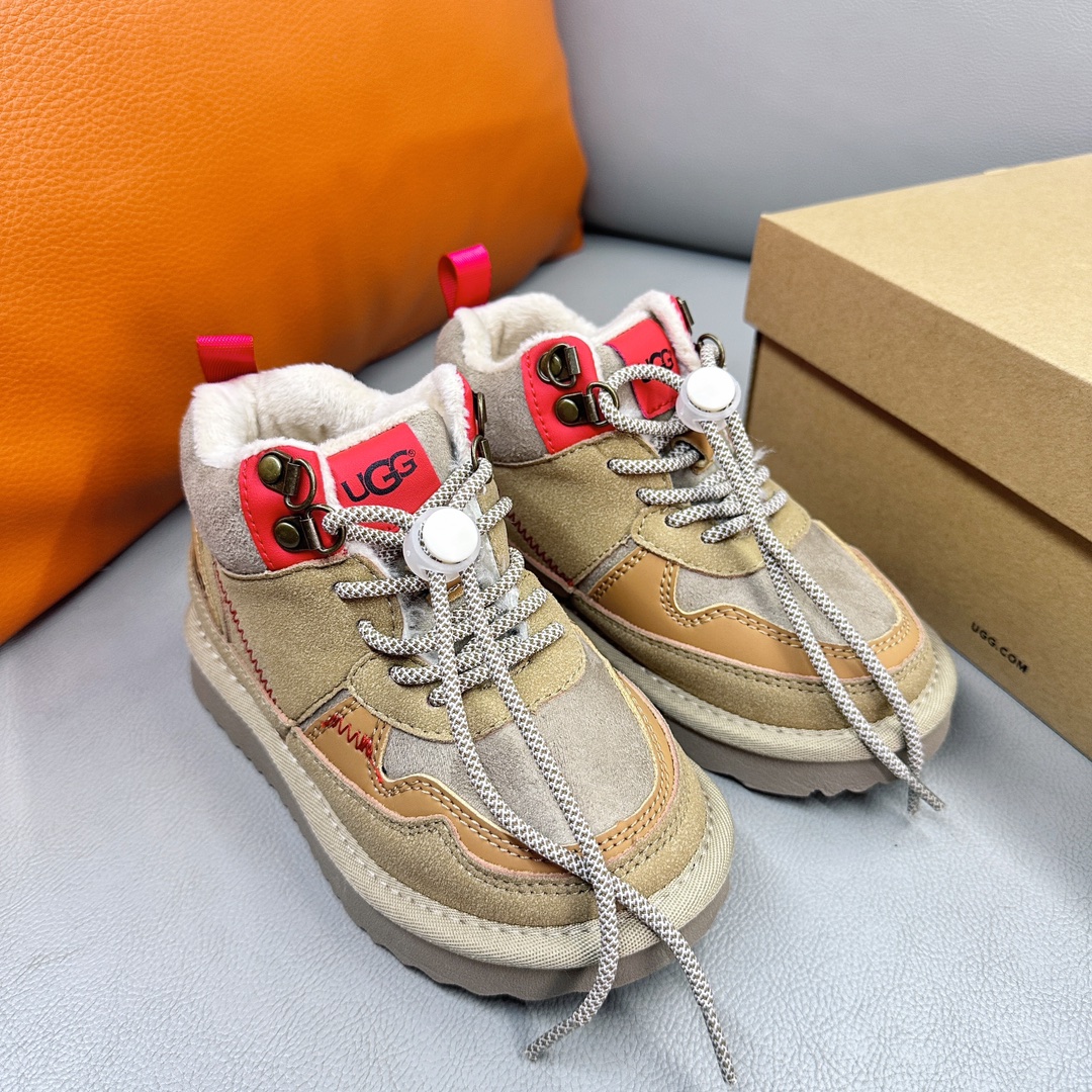 图片[2]-新款现货 油GG海兰德靴 2023秋冬新款儿童经典复古拼色靴扣带款，撞色拼接 个性潮酷 牛津布加绒款 柔软亲肤 舒适透气不捂脚 EVA外底，轻便耐穿 防滑耐磨🤟-选品中心