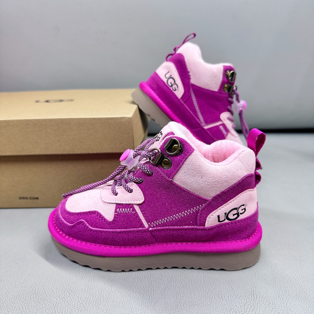 图片[7]-新款现货 油GG海兰德靴 2023秋冬新款儿童经典复古拼色靴扣带款，撞色拼接 个性潮酷 牛津布加绒款 柔软亲肤 舒适透气不捂脚 EVA外底，轻便耐穿 防滑耐磨🤟-选品中心